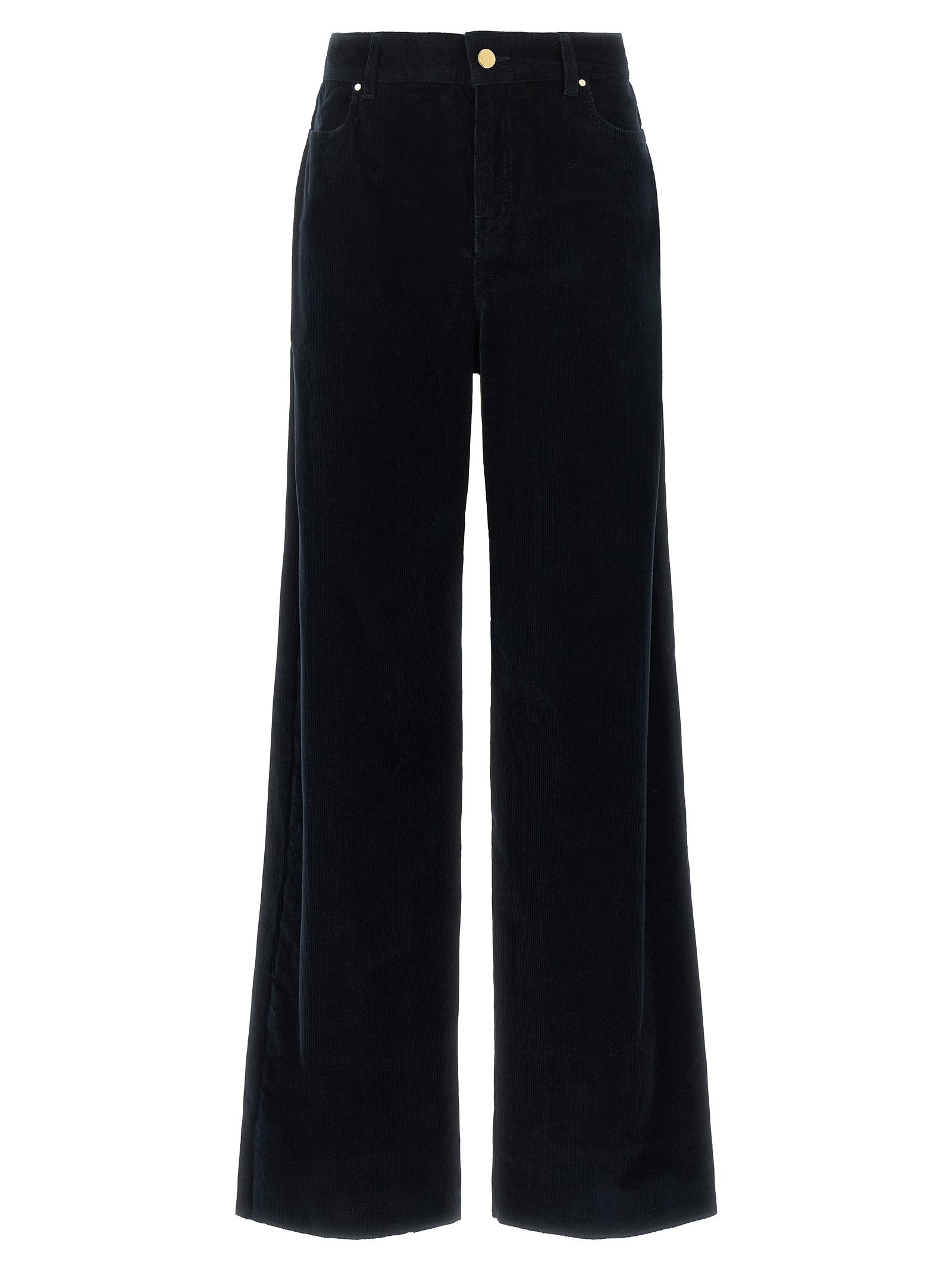 Max Mara Blue Cotton Casual Pants Max Mara