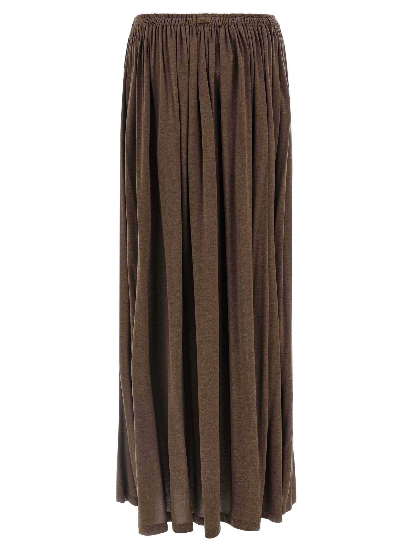Max Mara Brown Lyocell Mini Skirt Max Mara