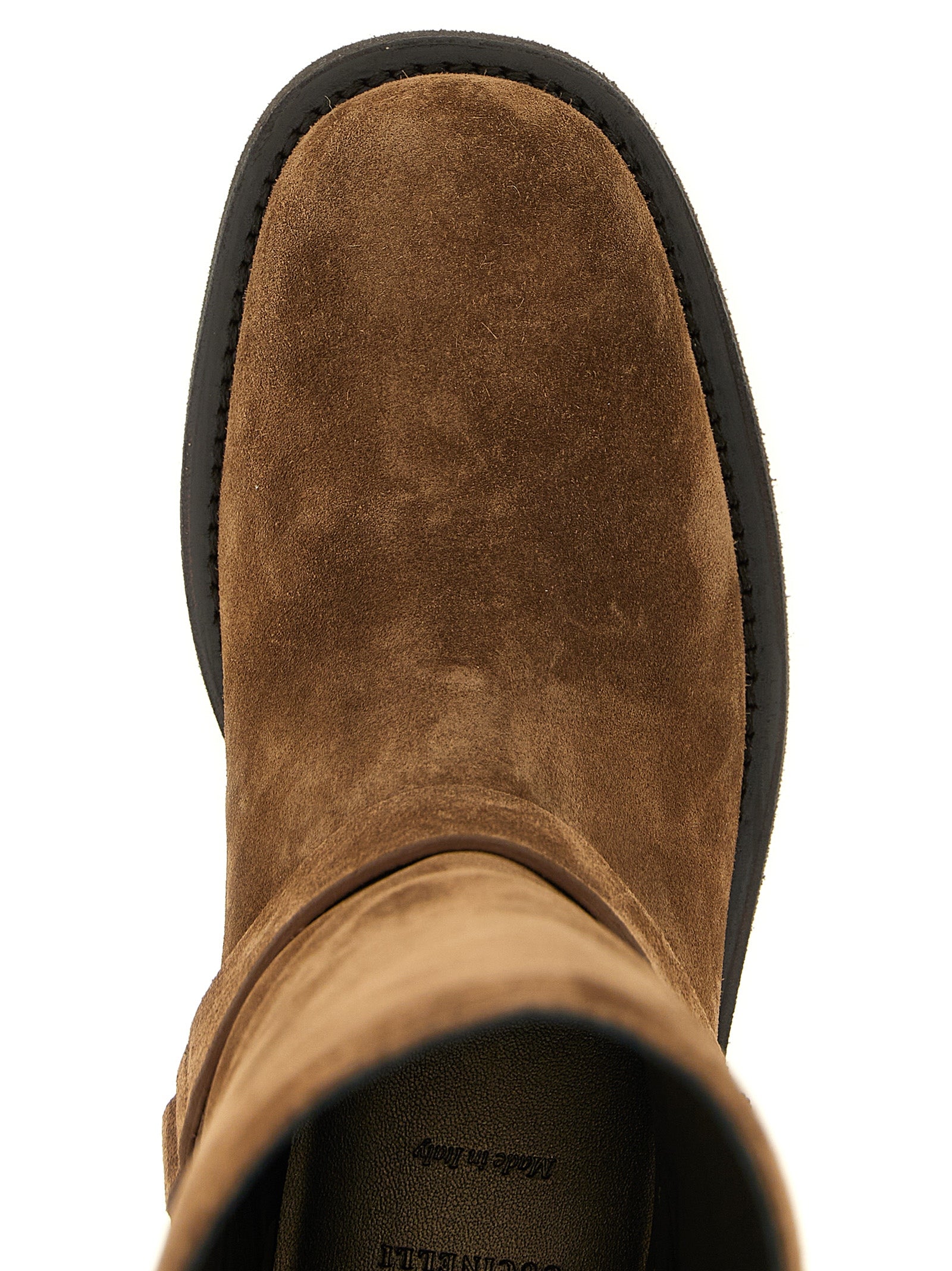 Brunello Cucinelli Brown Calfskin Over The Knee Brunello Cucinelli