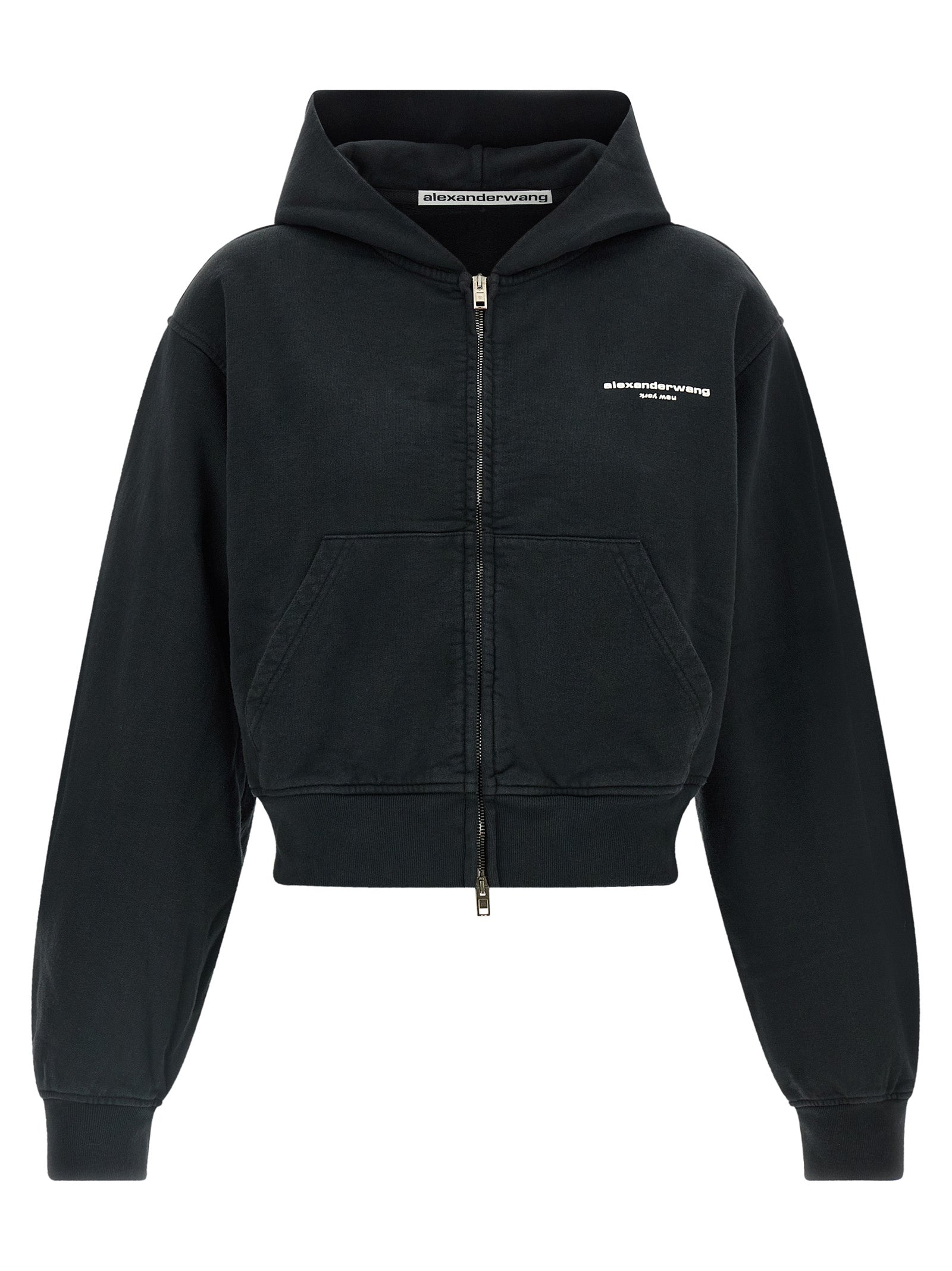 Alexander Wang Black Cotton Sweatshirt Alexander Wang