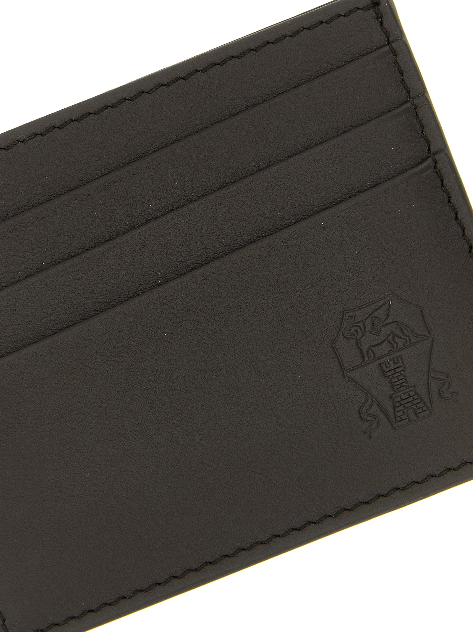 Brunello Cucinelli Black Calfskin Cardholder Brunello Cucinelli