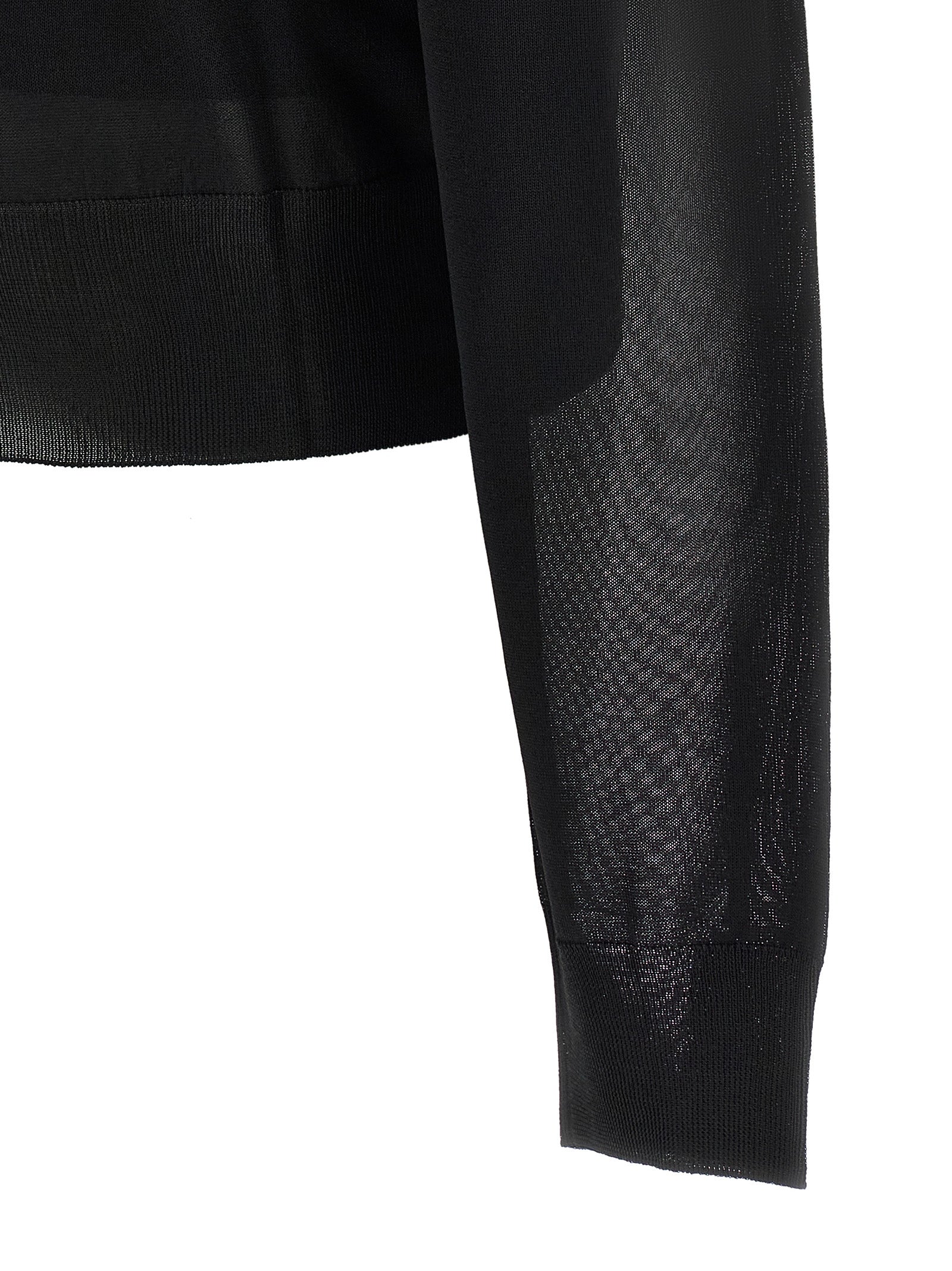 Fendi Black Viscose Cardigan Fendi