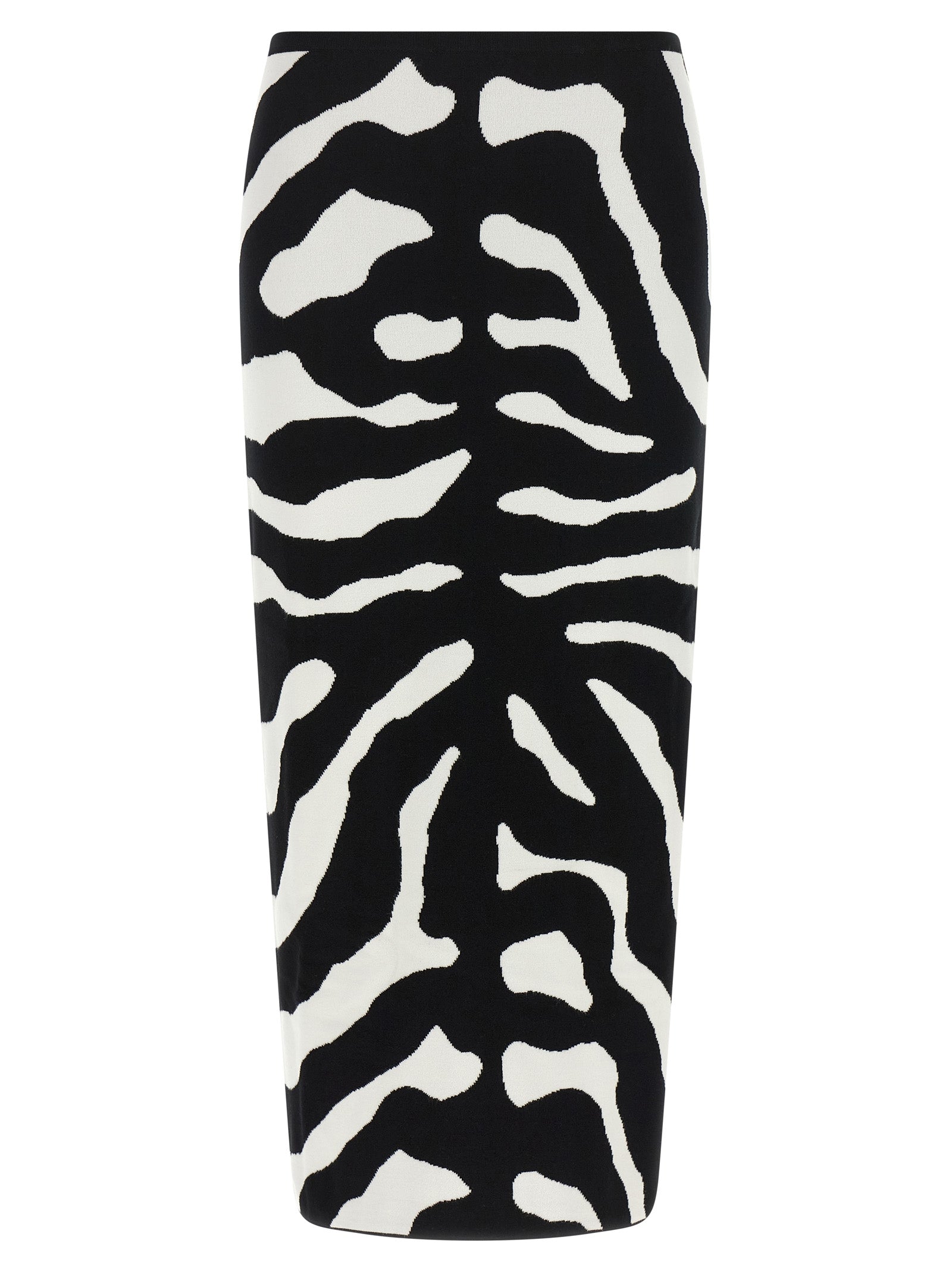 Moschino Bicolor Viscose Midi Skirt Moschino