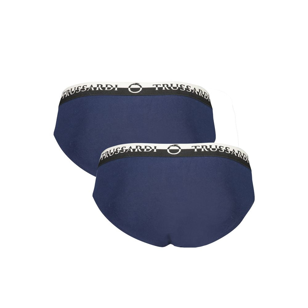 Trussardi Blu Cotton Men Underwear Trussardi