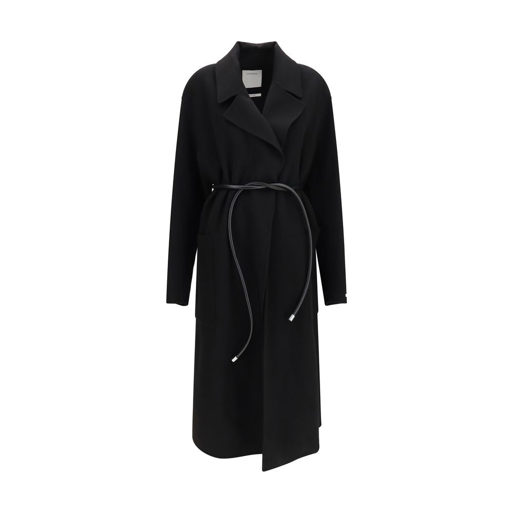 Max Mara Black Wool Oves Aries Coat Max Mara