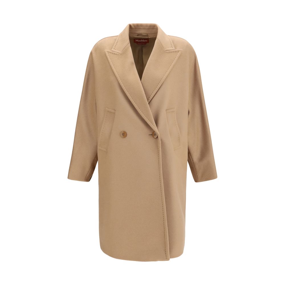 Max Mara Beige Wool Oves Aries Coat Max Mara