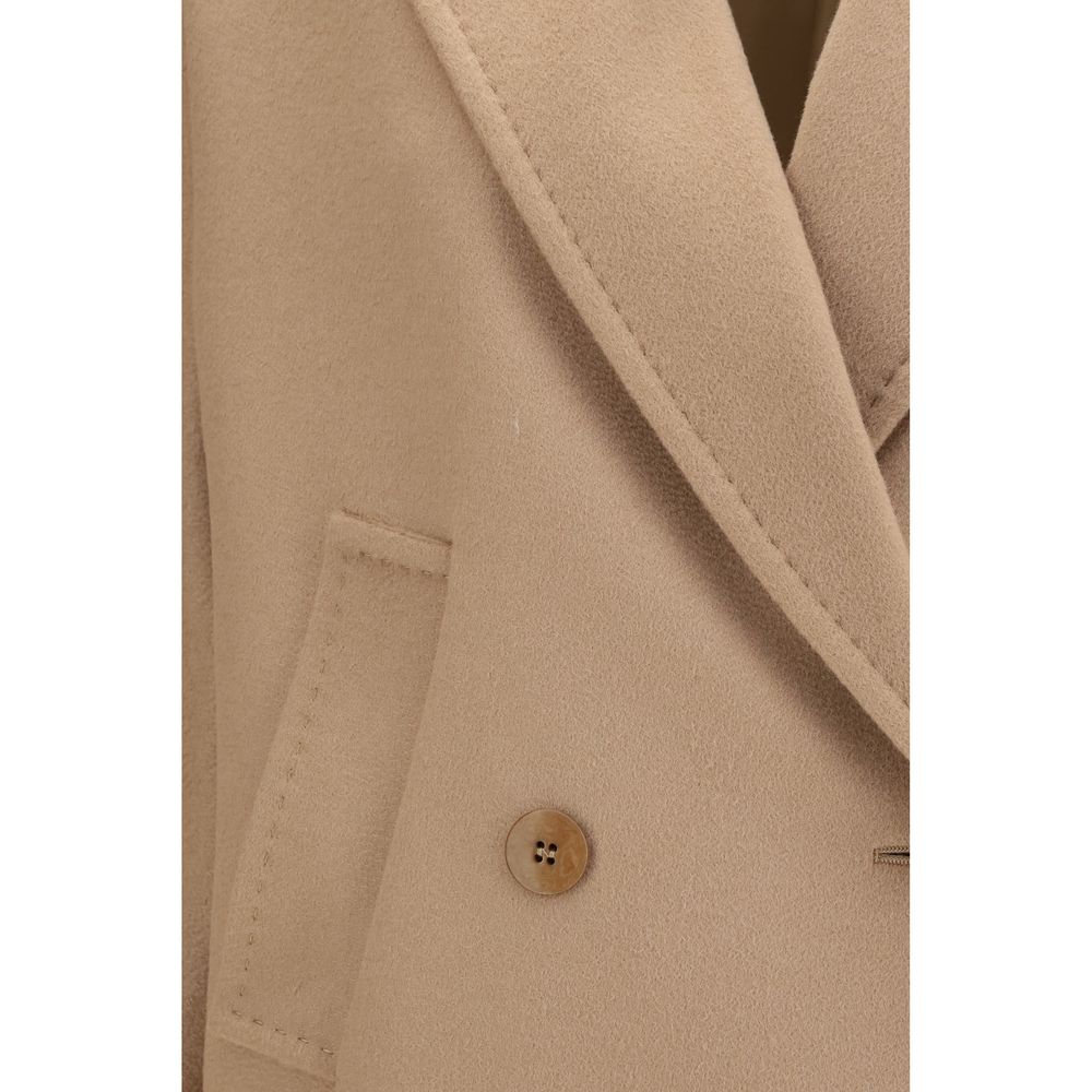 Max Mara Beige Wool Oves Aries Coat Max Mara