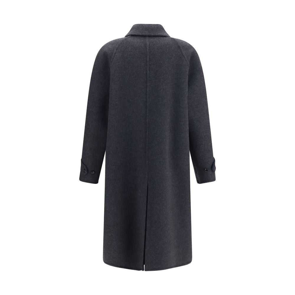 Valentino Garavani Gray Wool Oves Aries Coat Valentino Garavani