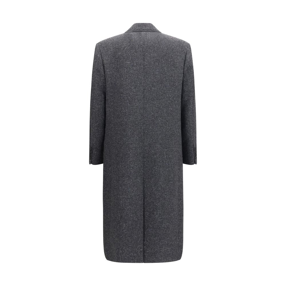 Valentino Garavani Gray Wool Oves Aries Coat Valentino Garavani