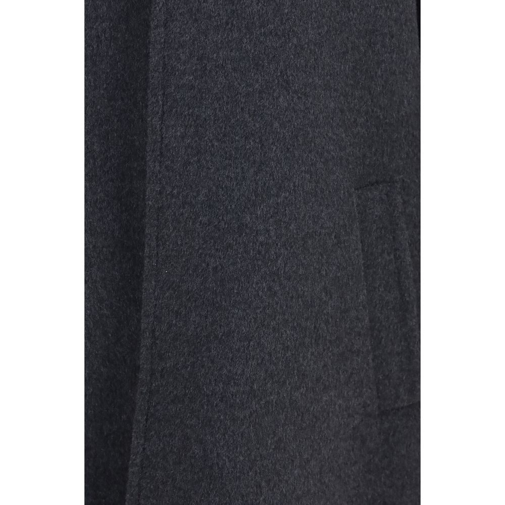 Valentino Garavani Gray Wool Oves Aries Coat Valentino Garavani