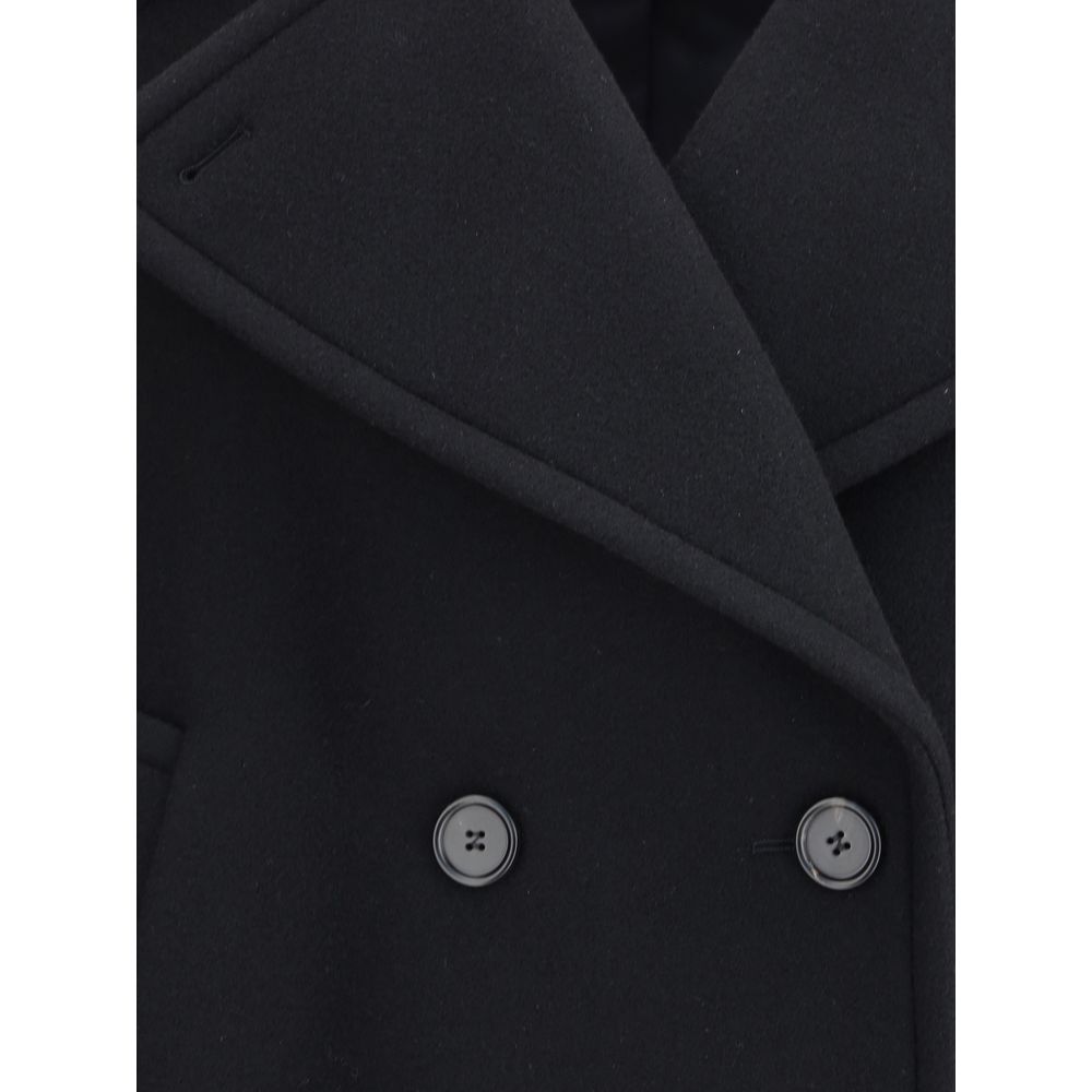 Chloé Black Wool Oves Aries Coat Chloé