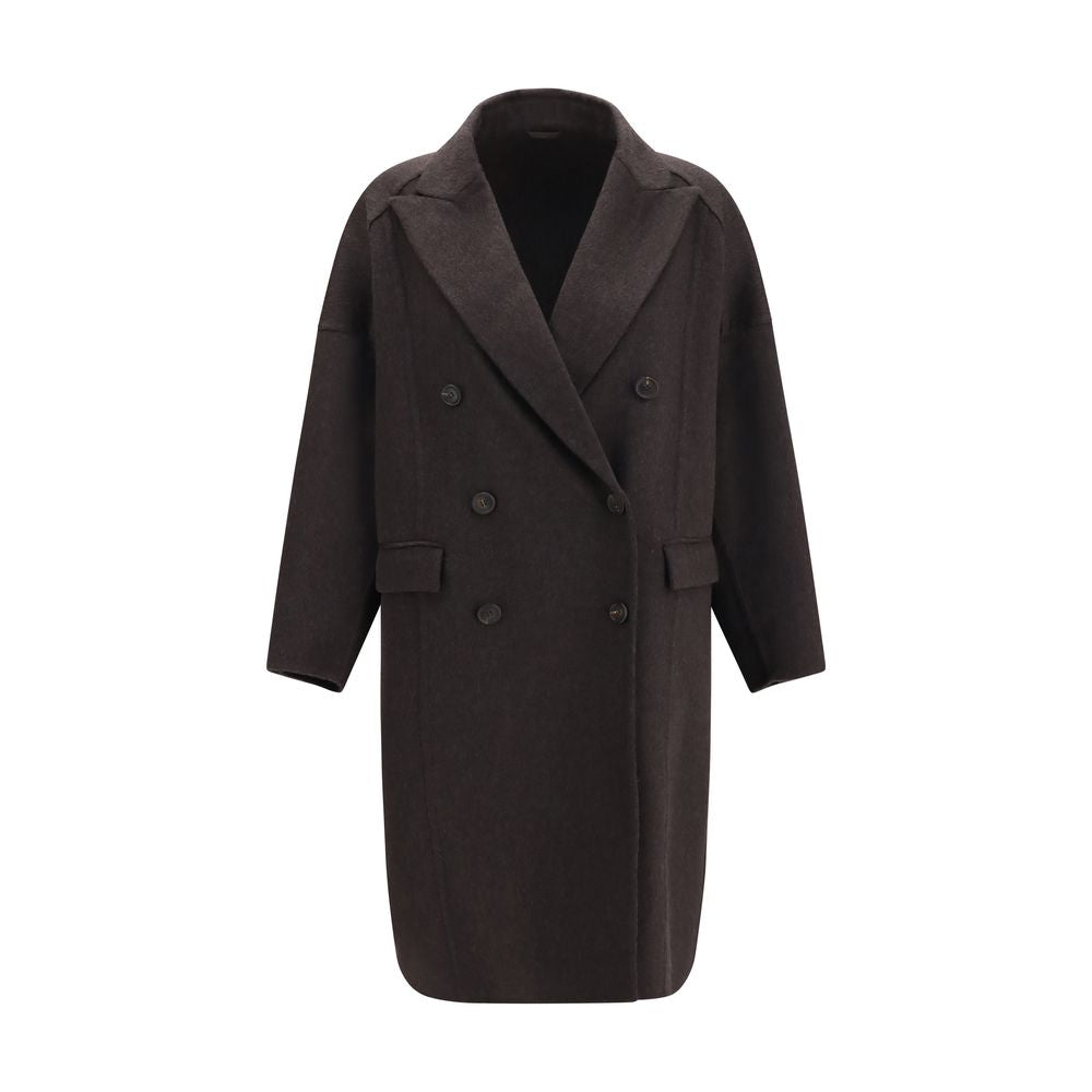 Brunello Cucinelli Brown Cashmere Coat Brunello Cucinelli