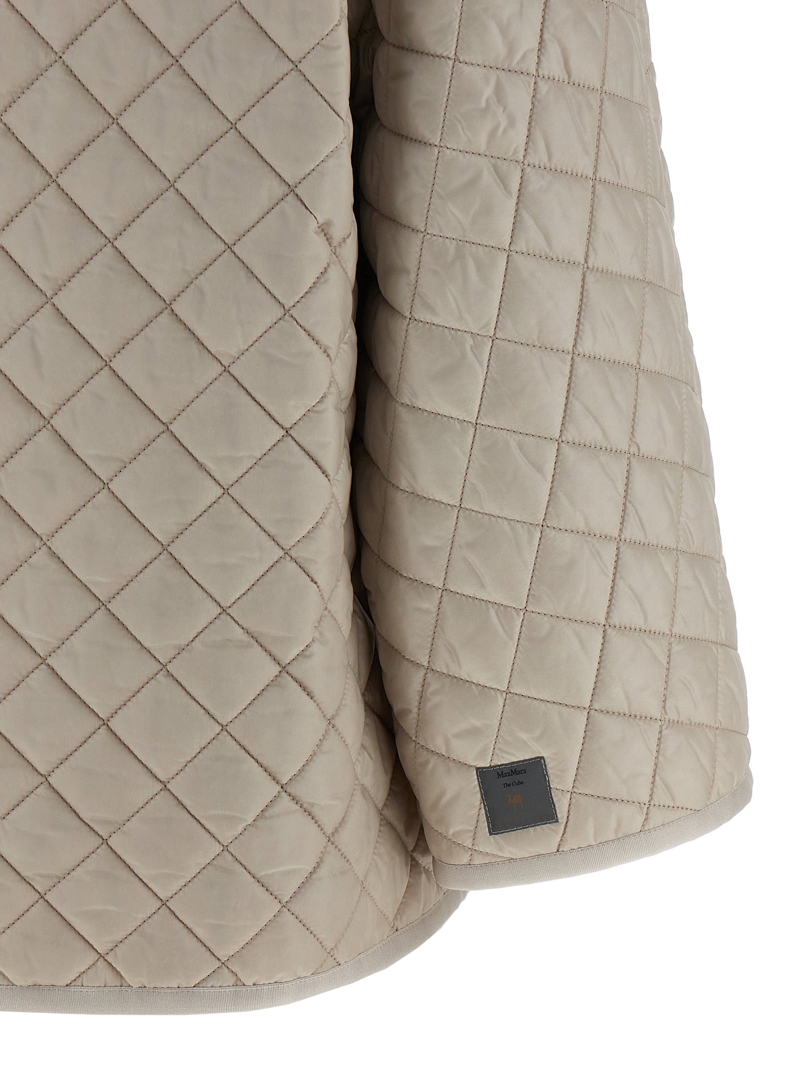 Max Mara Gray Polyester Coat Max Mara