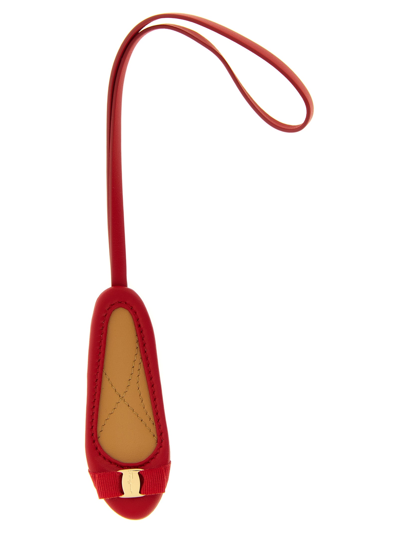 Ferragamo Multicolor Calfskin Keychain Ferragamo