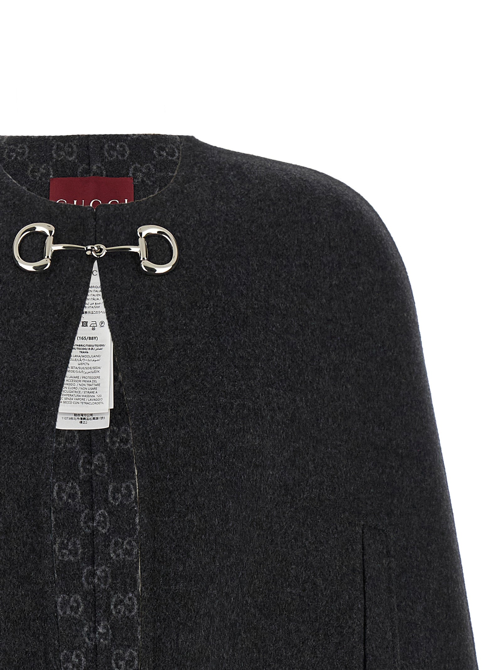 Gucci Gray Wool Coat Gucci