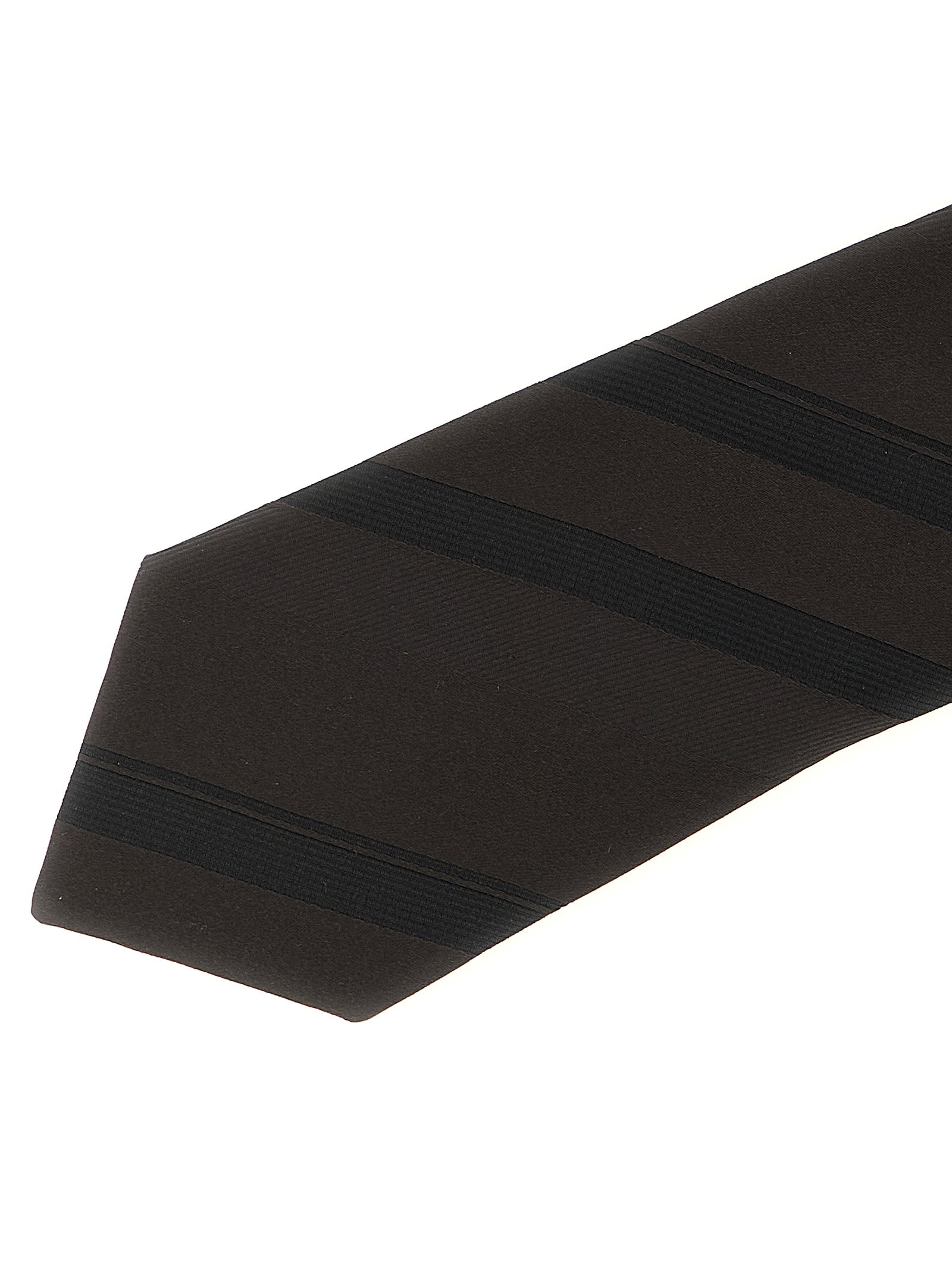 Brunello Cucinelli Brown Silk Tie Brunello Cucinelli