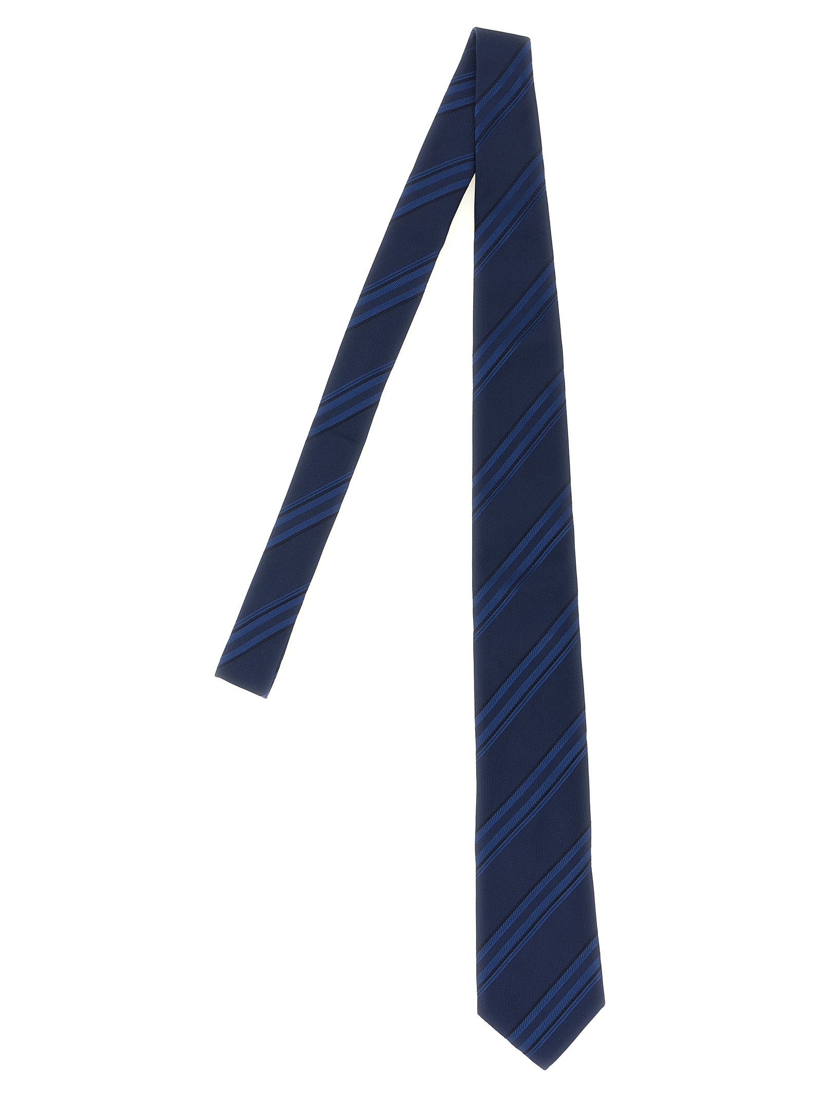 Brunello Cucinelli Blue Silk Tie Brunello Cucinelli