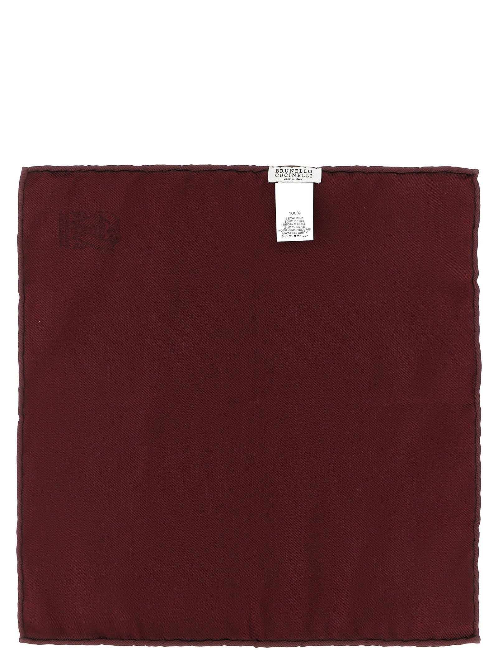 Brunello Cucinelli Bordeaux Silk Other Accessories Brunello Cucinelli