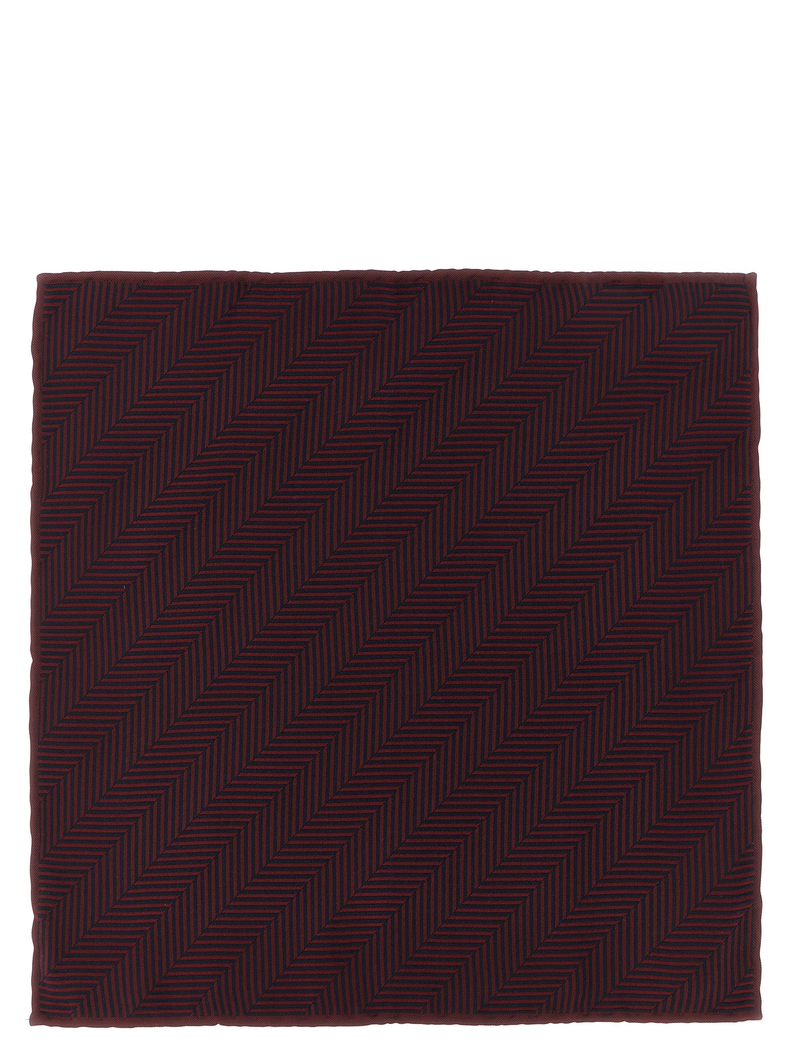 Brunello Cucinelli Bordeaux Silk Pocket Square Brunello Cucinelli
