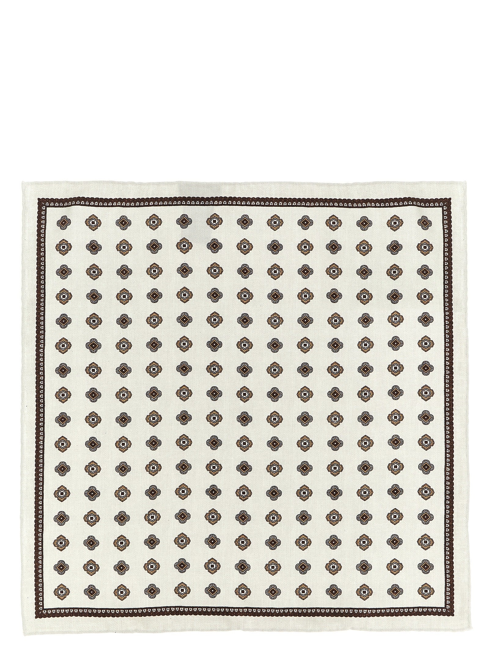 Brunello Cucinelli Multicolor Silk Pocket Square Brunello Cucinelli