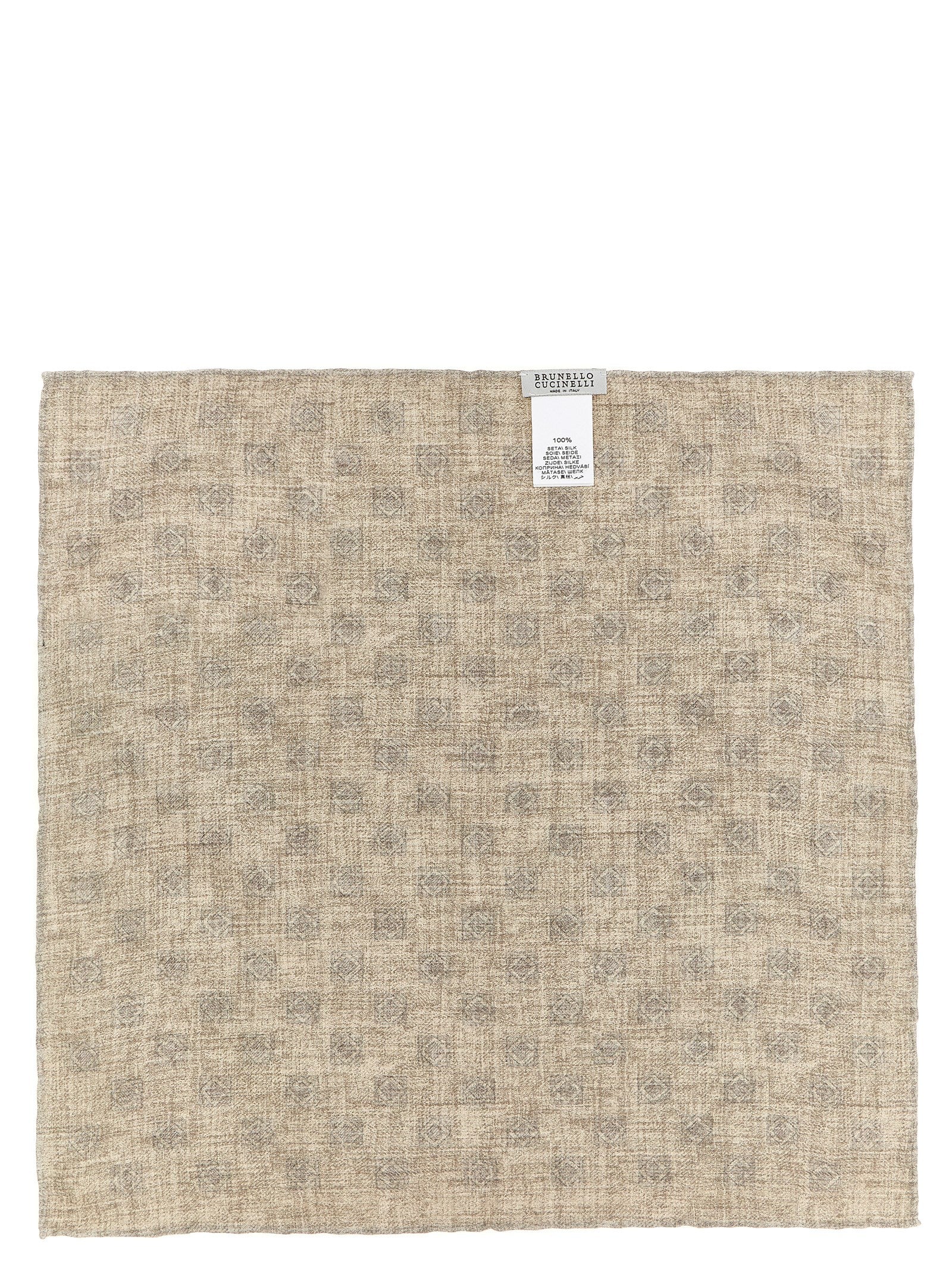 Brunello Cucinelli Multicolor Silk Pocket Square Brunello Cucinelli