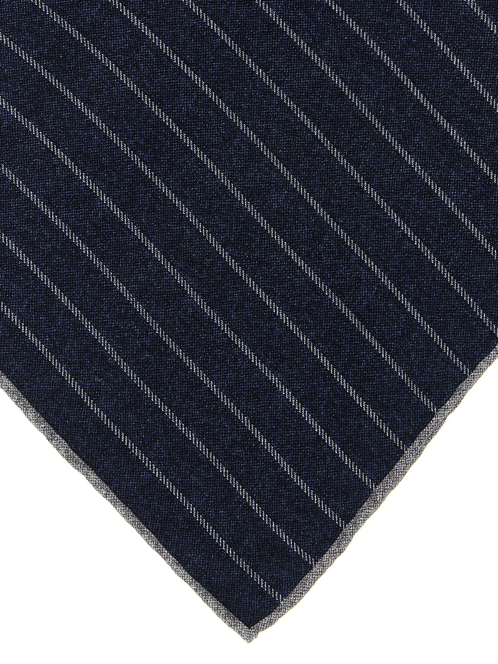 Brunello Cucinelli Blue Silk Pocket Square Brunello Cucinelli