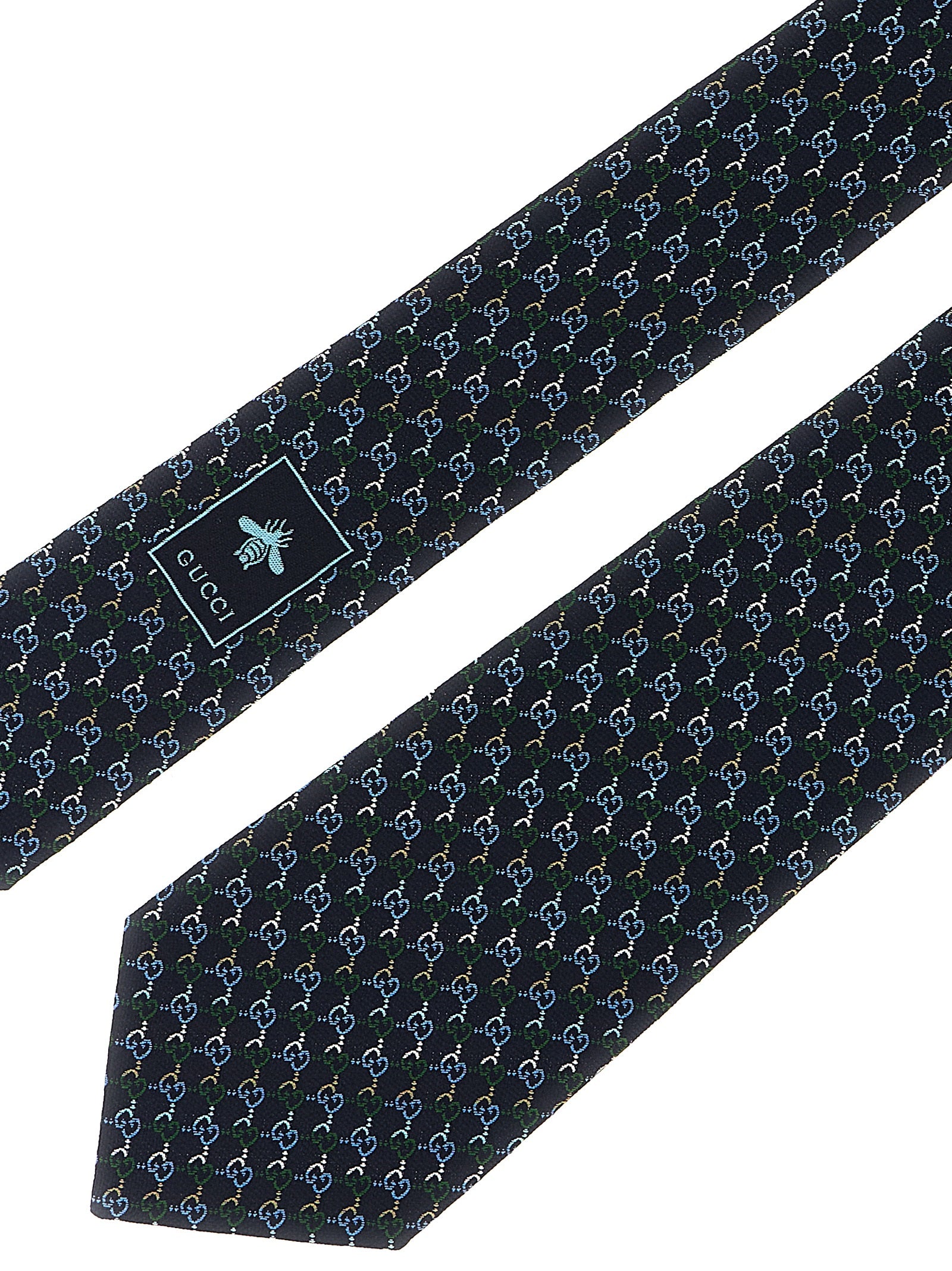 Gucci Blue Silk Tie Gucci