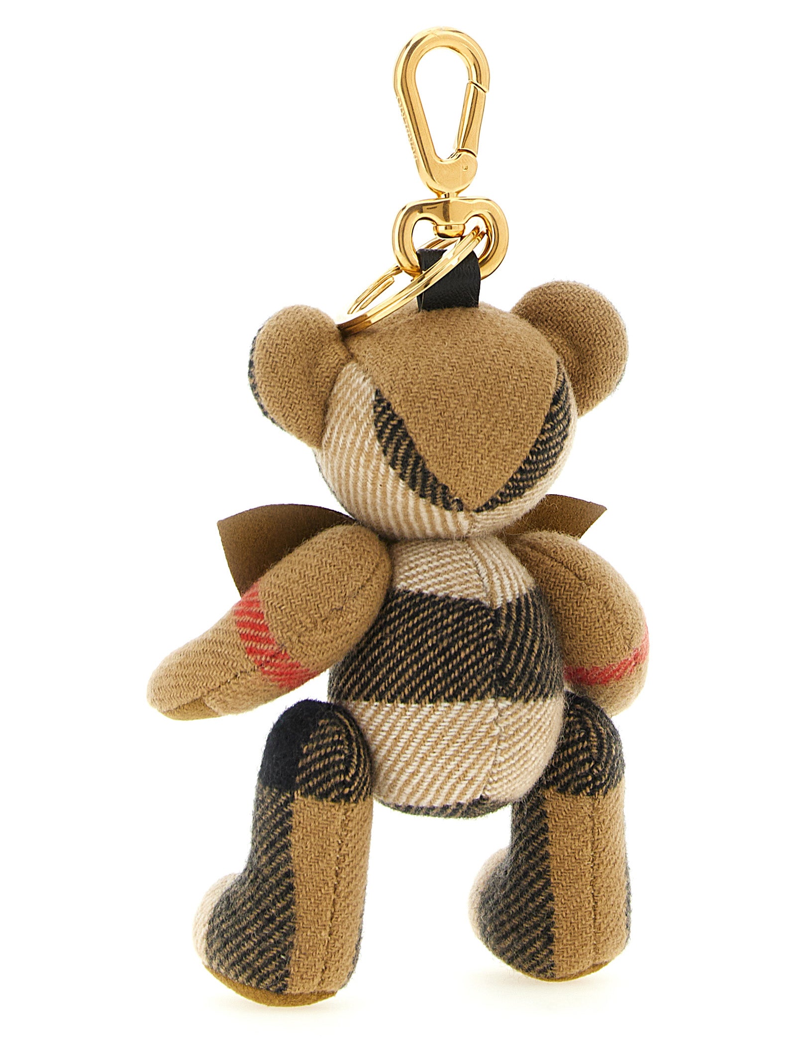 Burberry Beige Cashmere Keychain Burberry