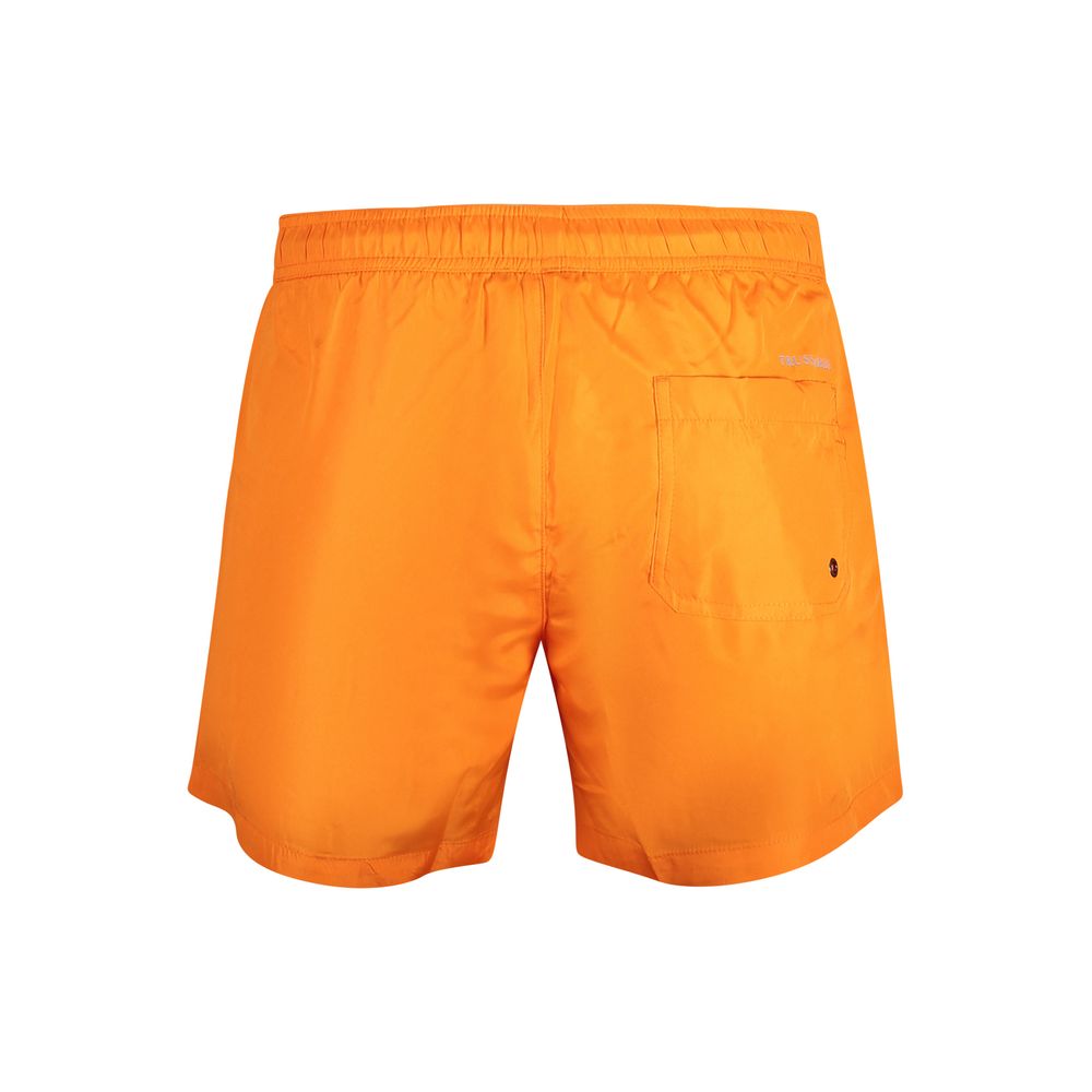 Trussardi Orange Polyester Swim Shorts Trussardi