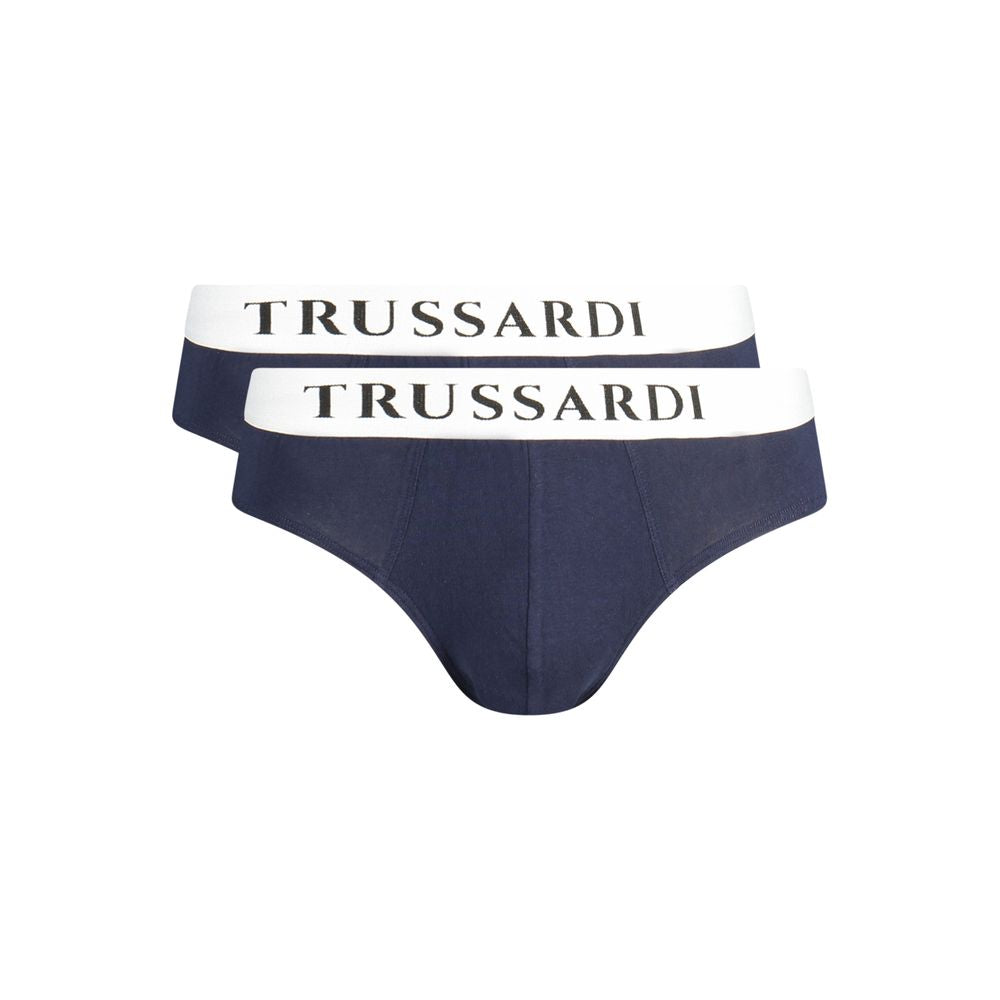 Trussardi Blue Cotton Briefs Trussardi