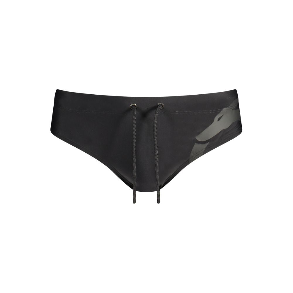 Trussardi Black Elastane Swim Briefs Trussardi