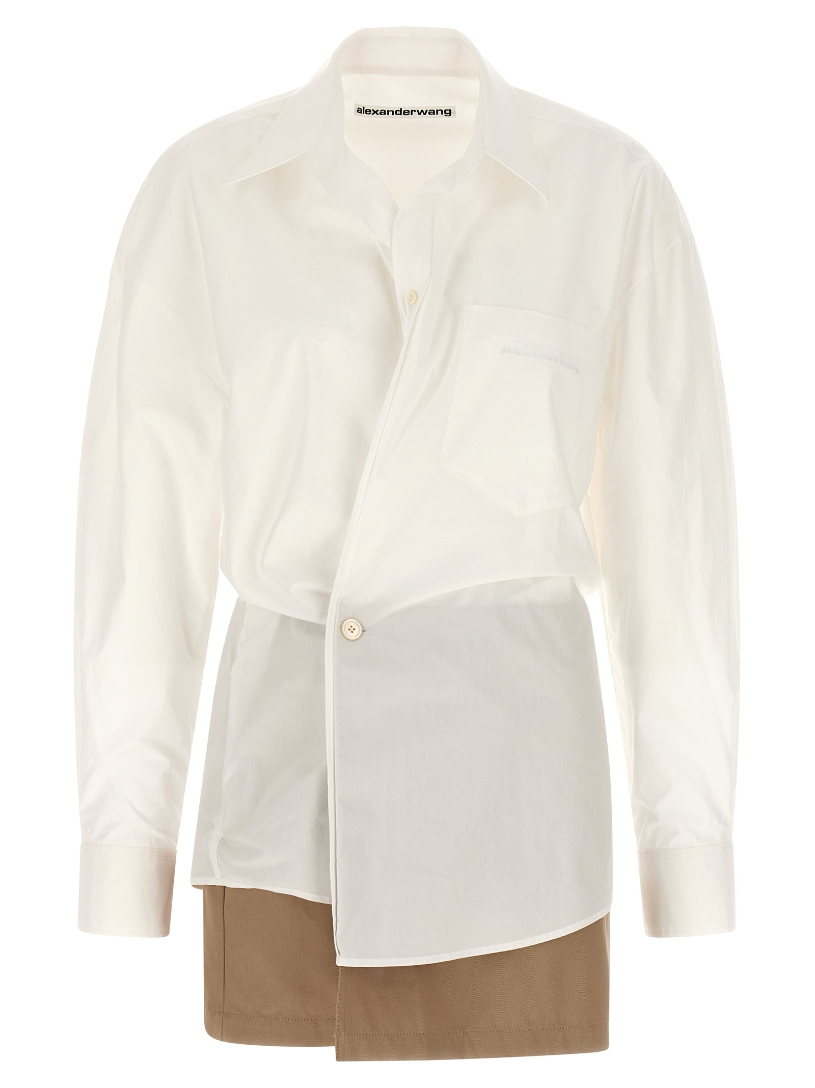 Alexander Wang White Cotton Short Dress Alexander Wang