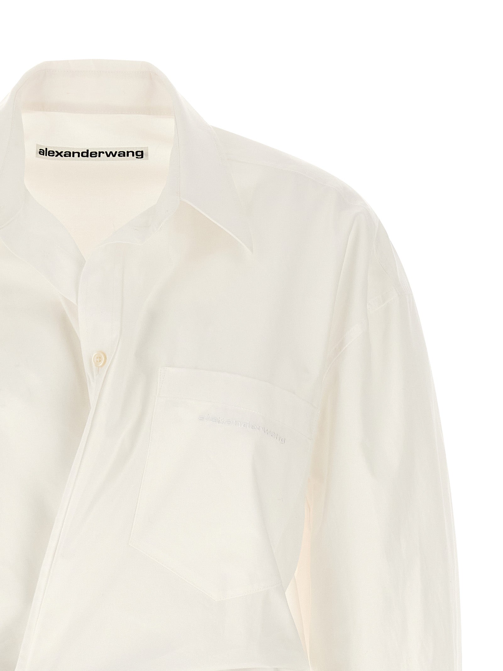 Alexander Wang White Cotton Short Dress Alexander Wang