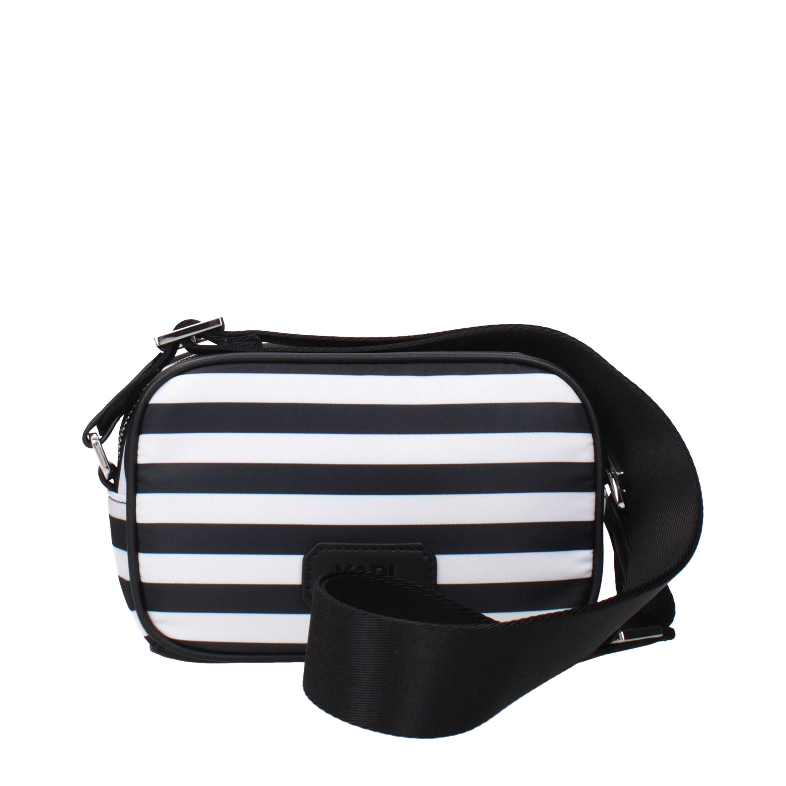 Karl Lagerfeld Black Fabric Crossbody Bag Karl Lagerfeld