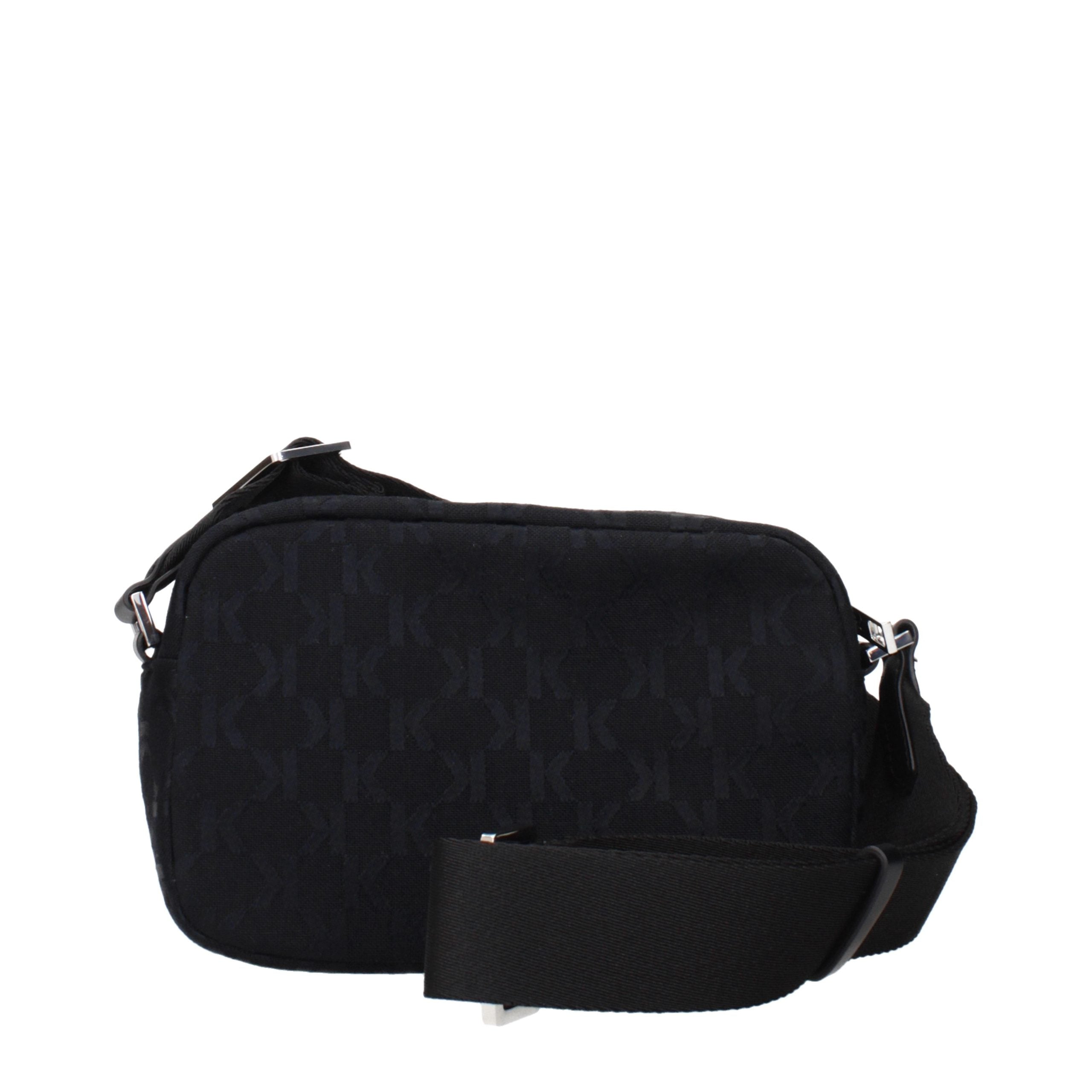 Karl Lagerfeld Black Fabric Crossbody Bag Karl Lagerfeld