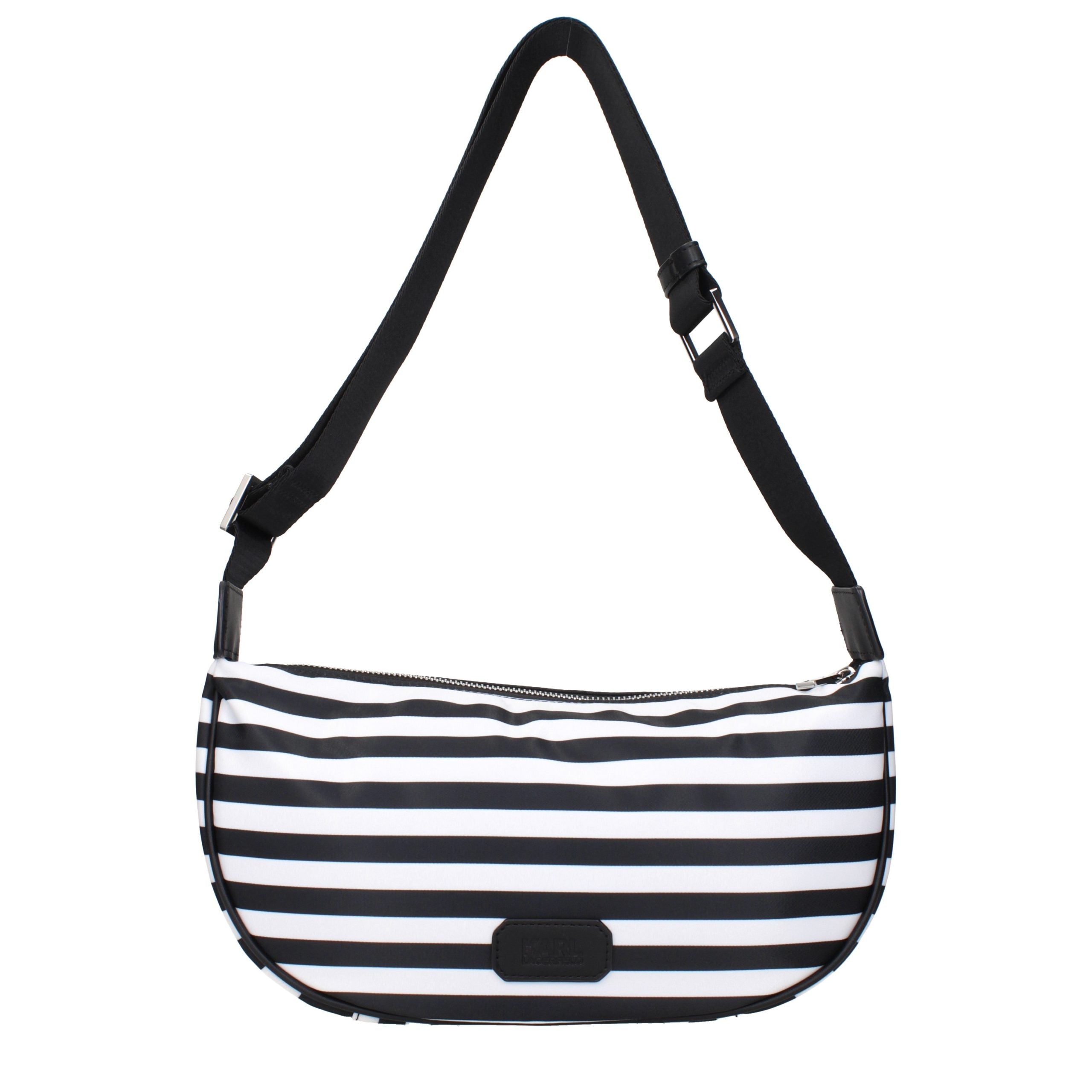 Karl Lagerfeld Black Fabric Crossbody Bag Karl Lagerfeld