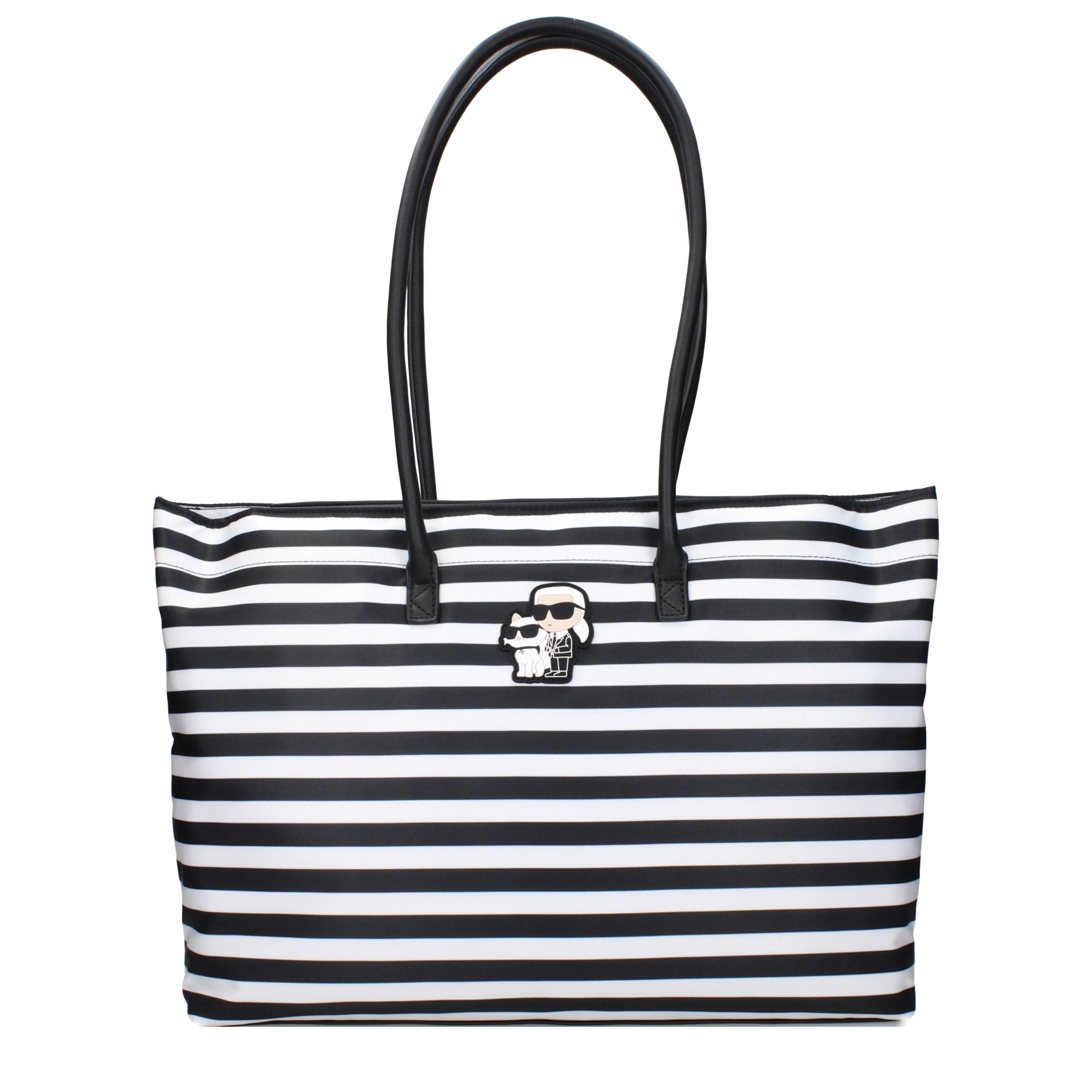Karl Lagerfeld Black Fabric Shoulder Bag Karl Lagerfeld