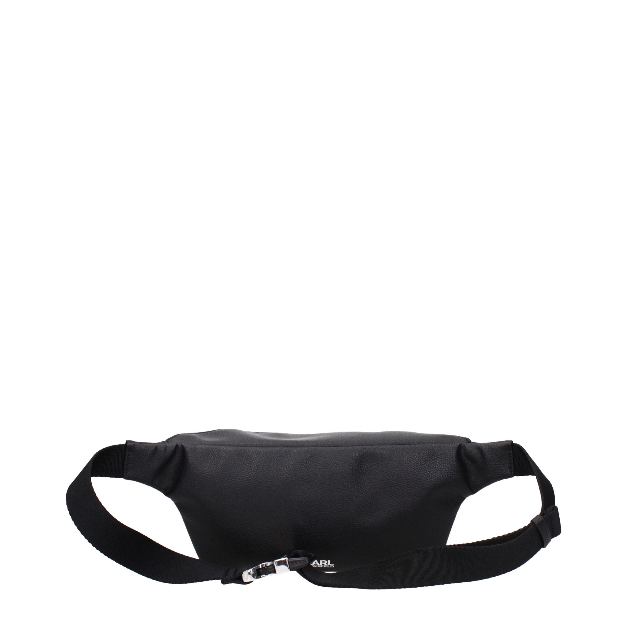 Karl Lagerfeld Black Leather Backpack Karl Lagerfeld