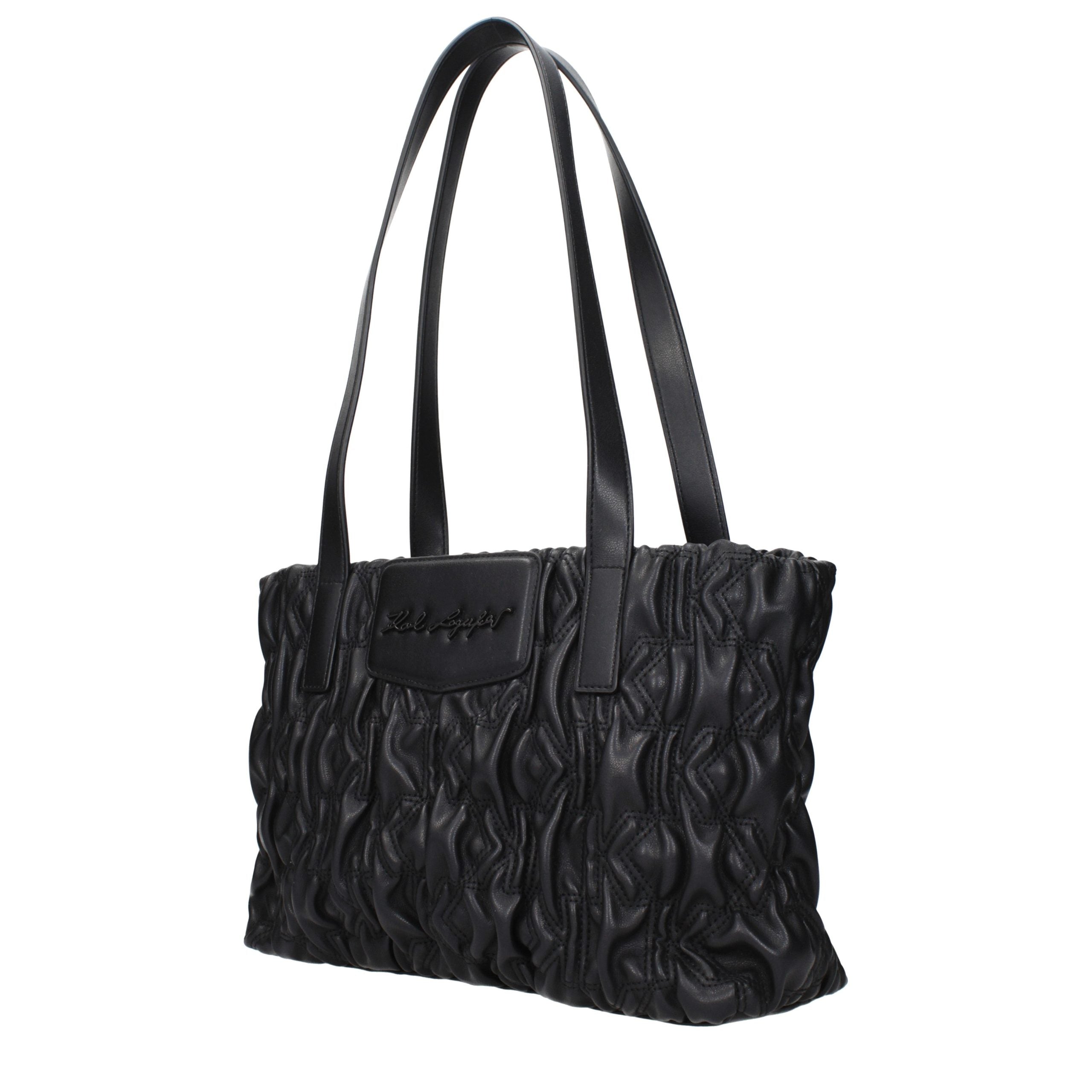 Karl Lagerfeld Black Polyester Shoulder Bag Karl Lagerfeld