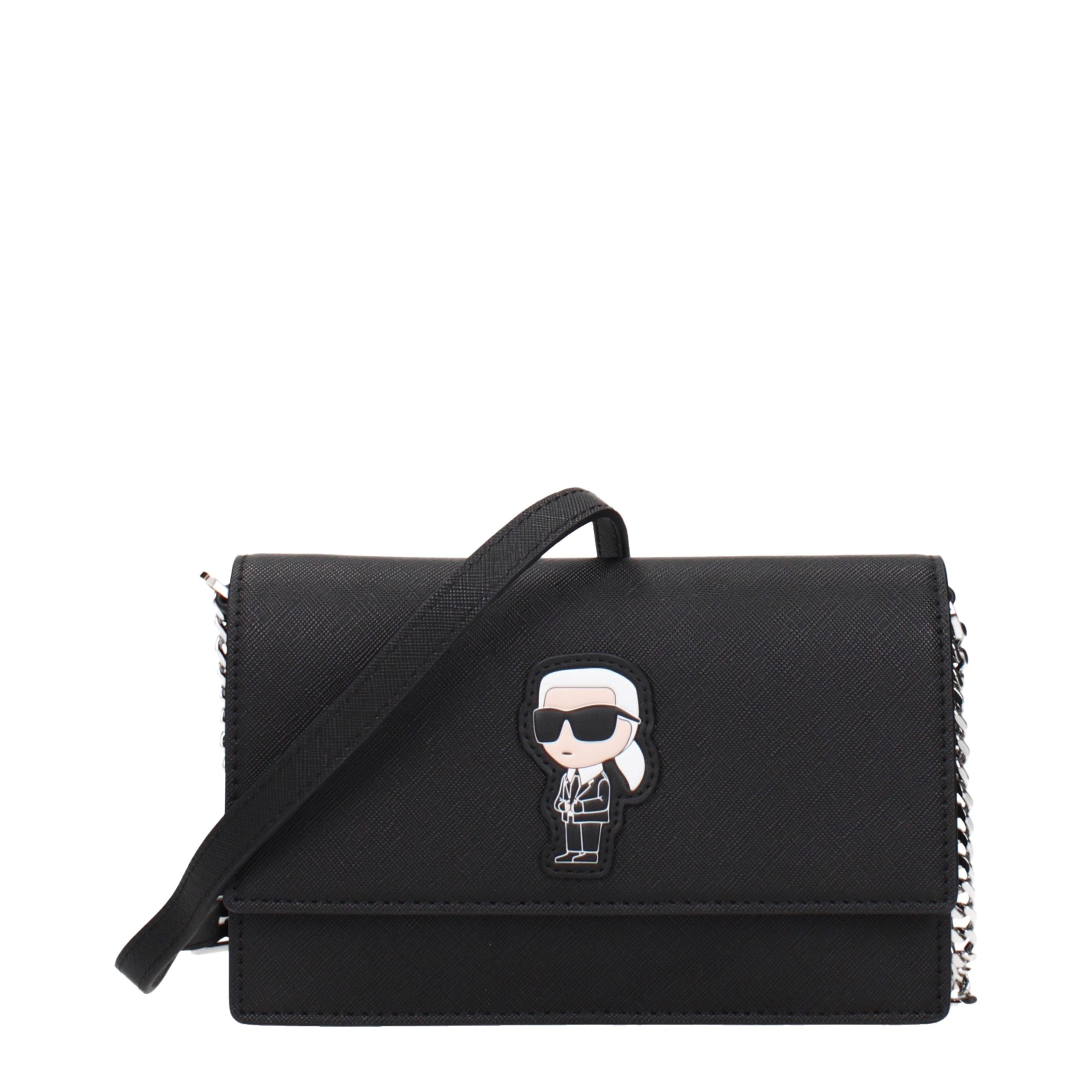 Karl Lagerfeld Black Polyethylene Crossbody Bag Karl Lagerfeld