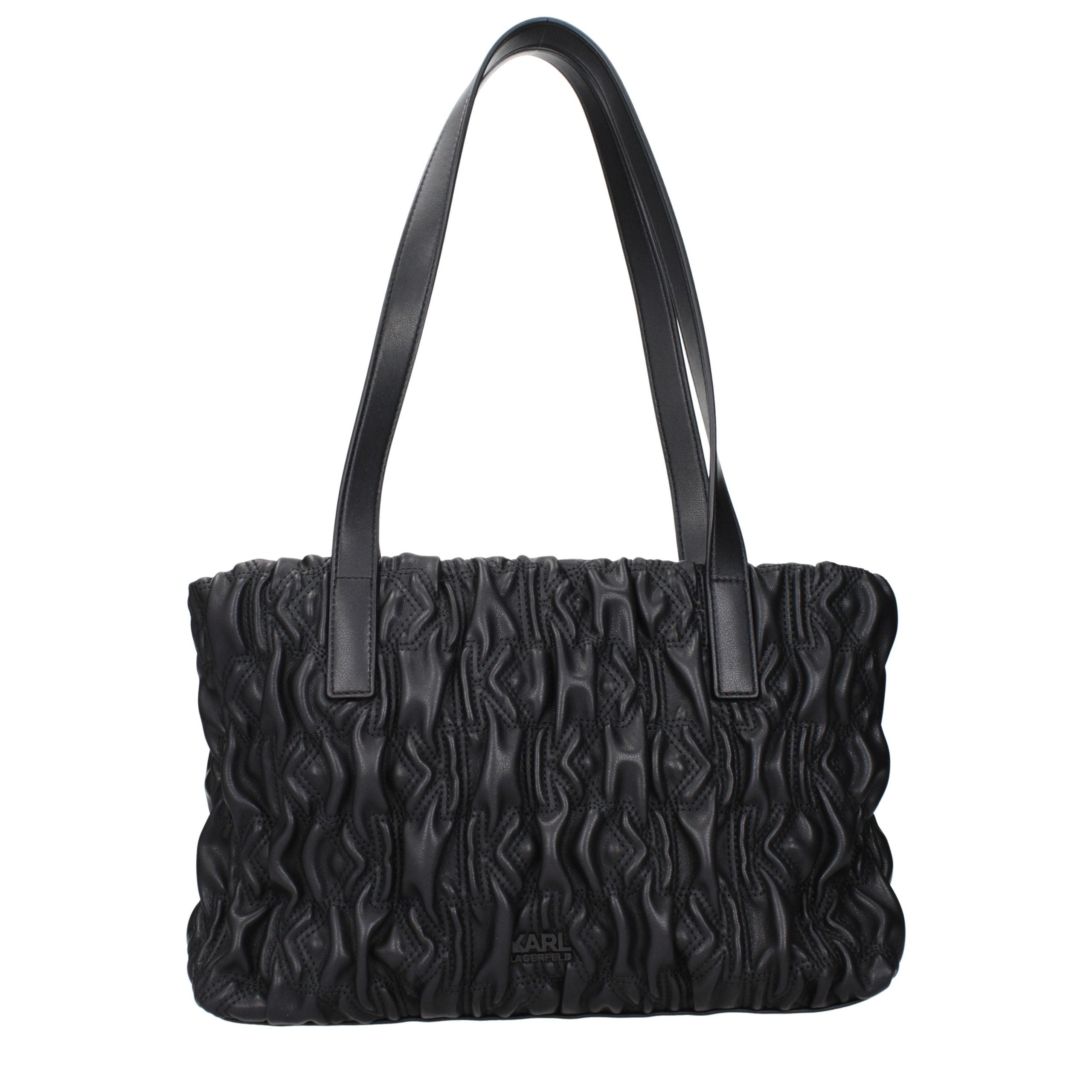 Karl Lagerfeld Black Polyester Shoulder Bag Karl Lagerfeld