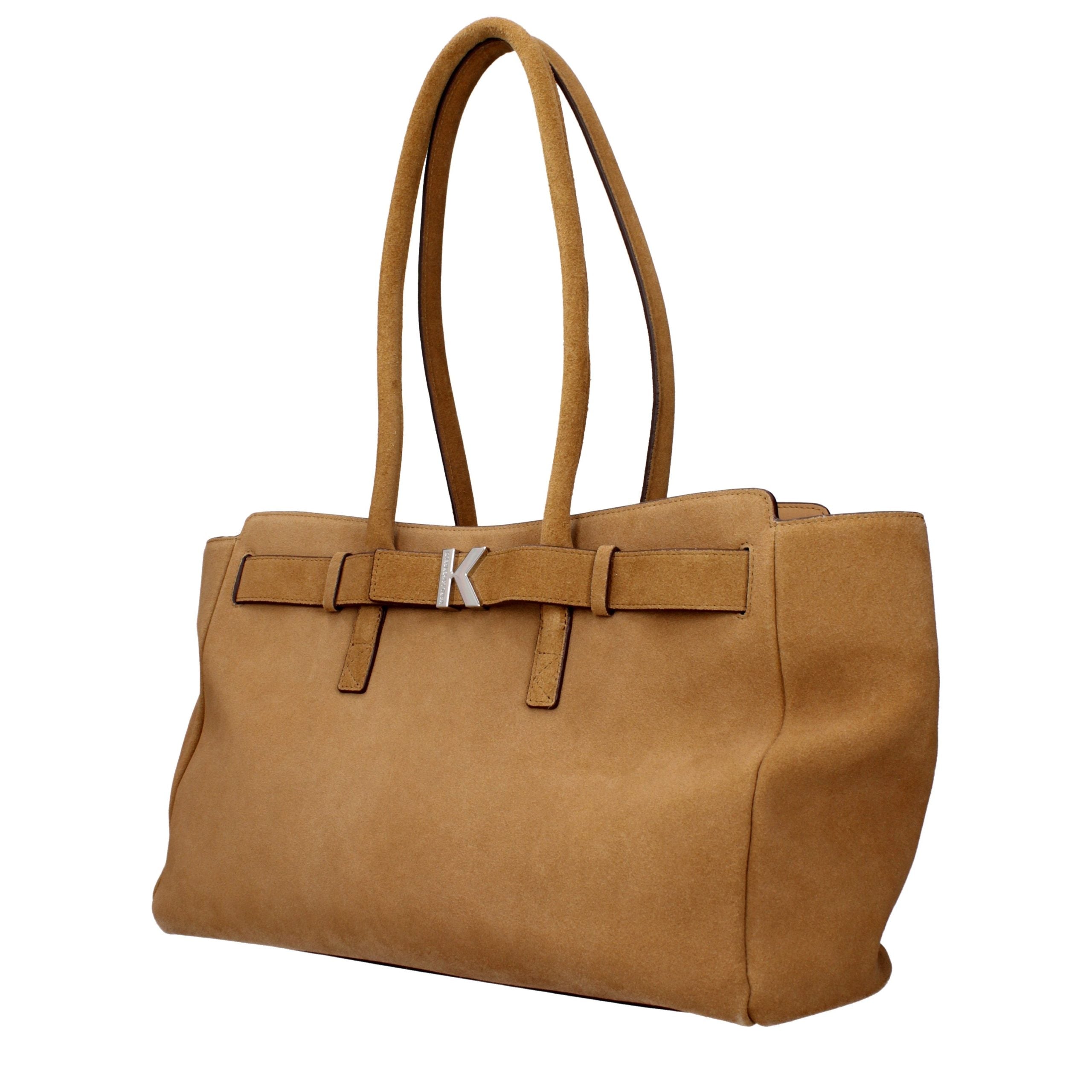 Karl Lagerfeld Brown Leather Shoulder Bag Karl Lagerfeld