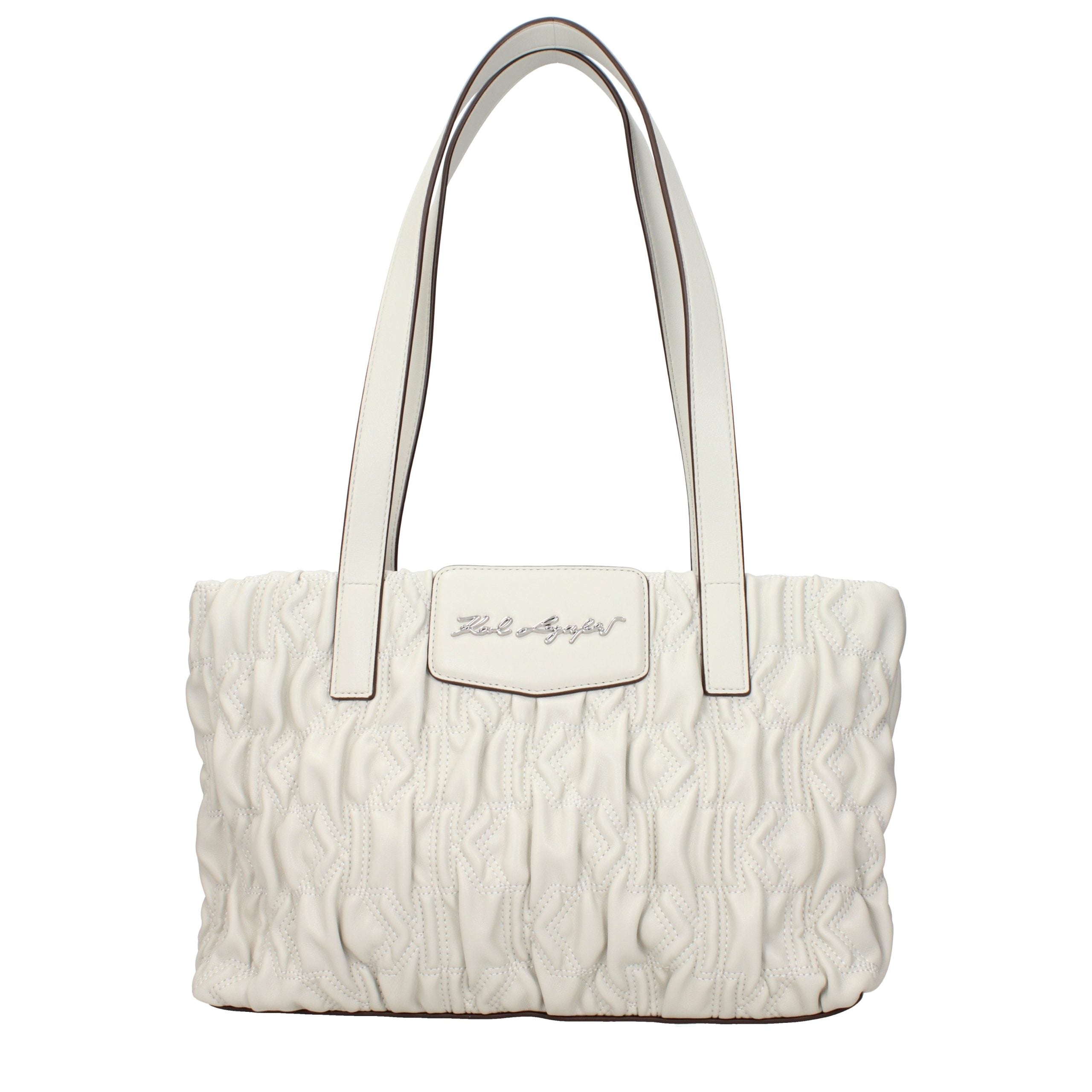 Karl Lagerfeld Gray Polyester Shoulder Bag Karl Lagerfeld