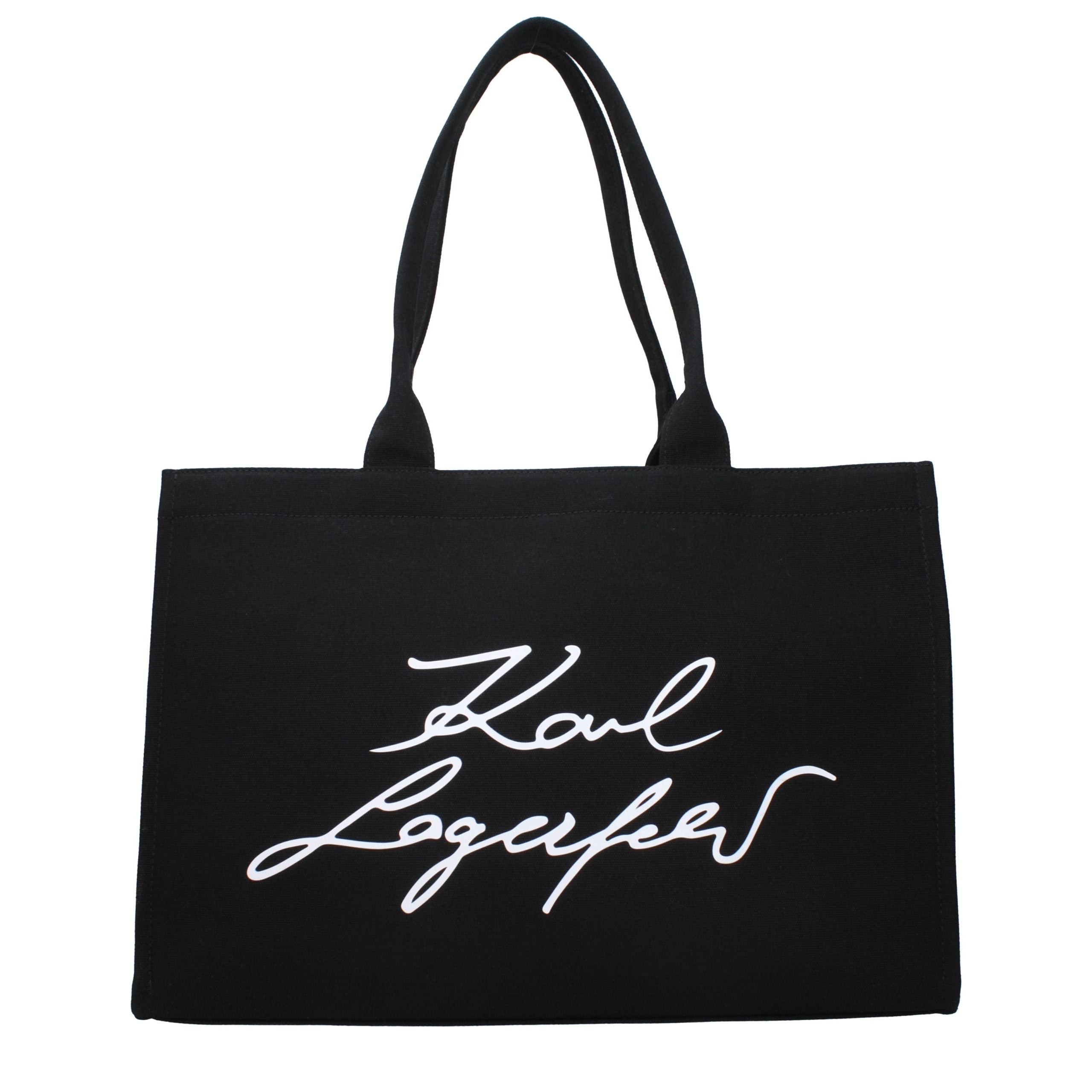 Karl Lagerfeld Black Fabric Shoulder Bag Karl Lagerfeld