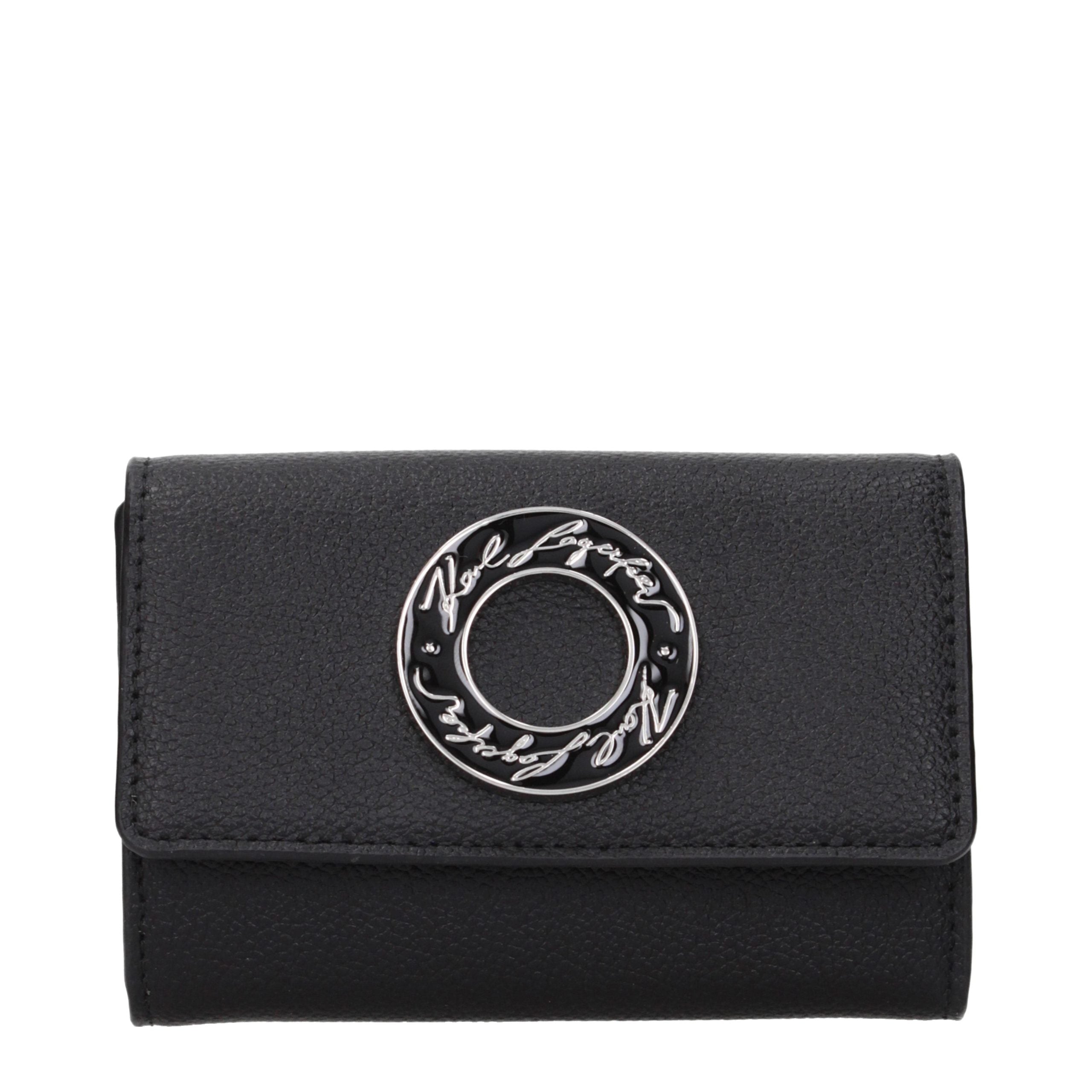 Karl Lagerfeld Black Polyester Wallet Karl Lagerfeld