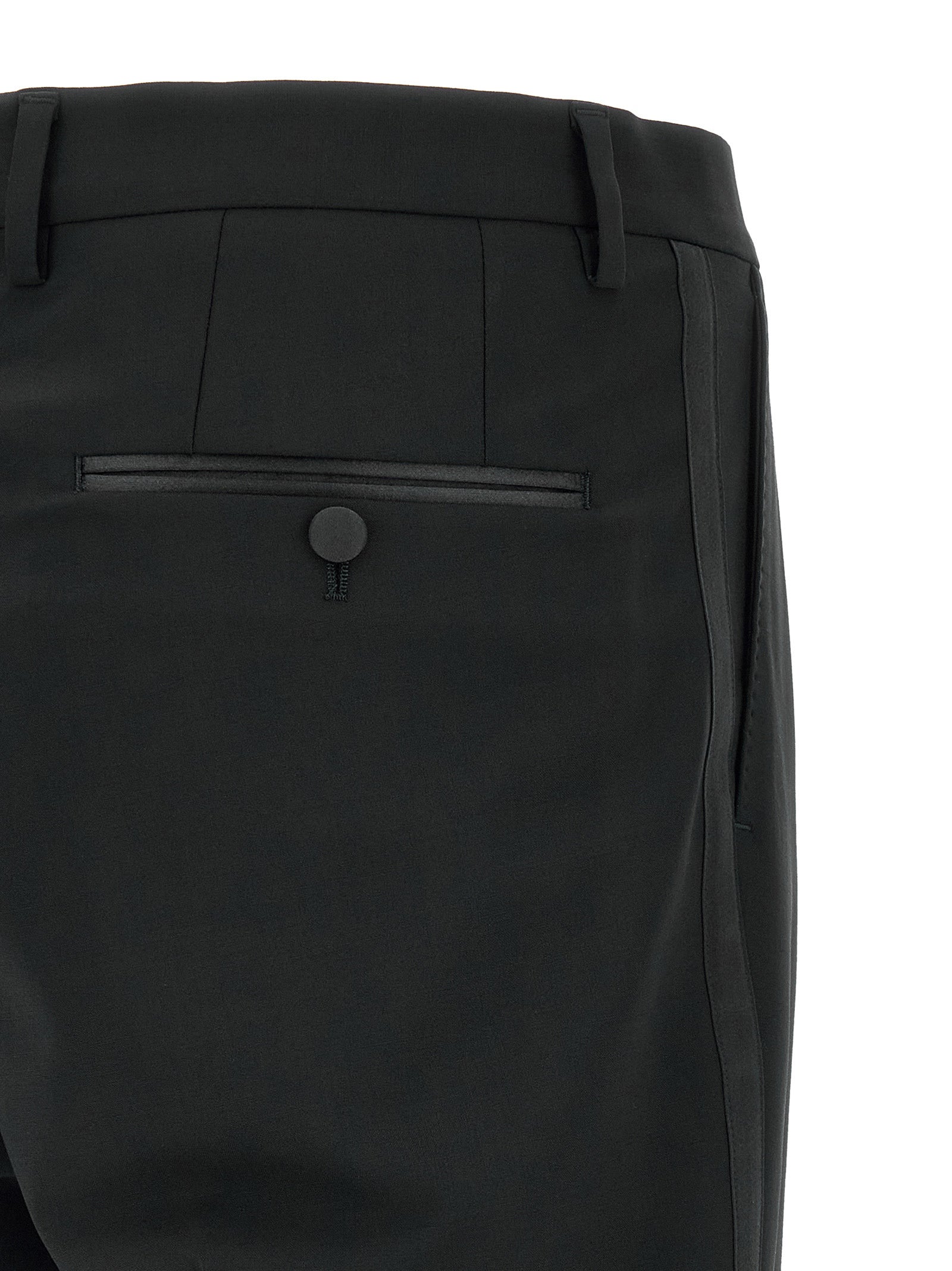 Dolce & Gabbana Black Virgin Wool Two-Piece Suit Dolce & Gabbana