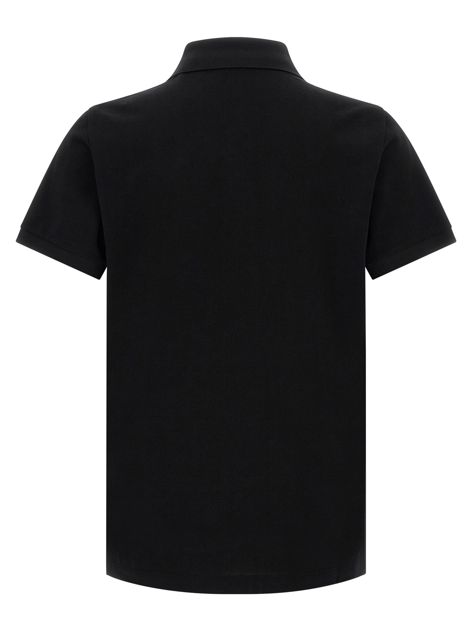 Fendi Black Cotton Polo Shirt Fendi
