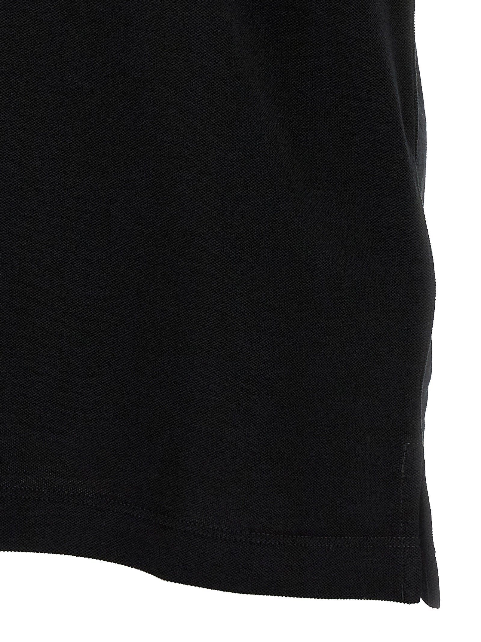 Fendi Black Cotton Polo Shirt Fendi