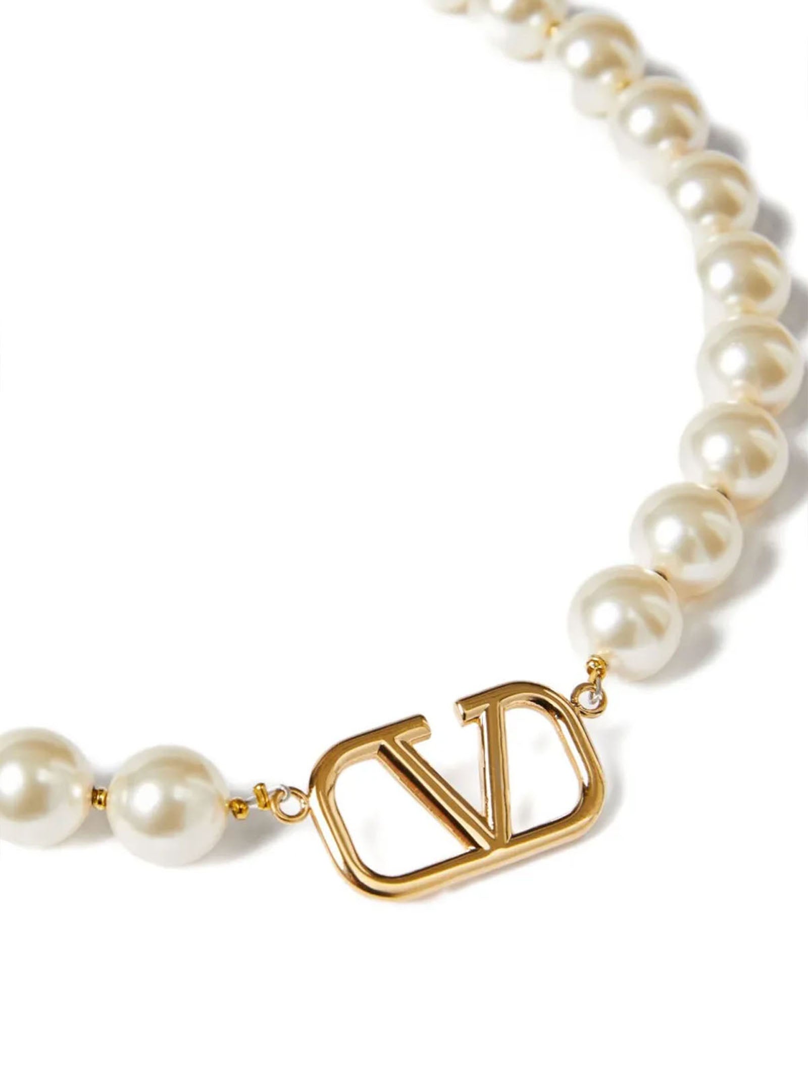 Valentino Garavani Gold Metal Necklace Valentino Garavani
