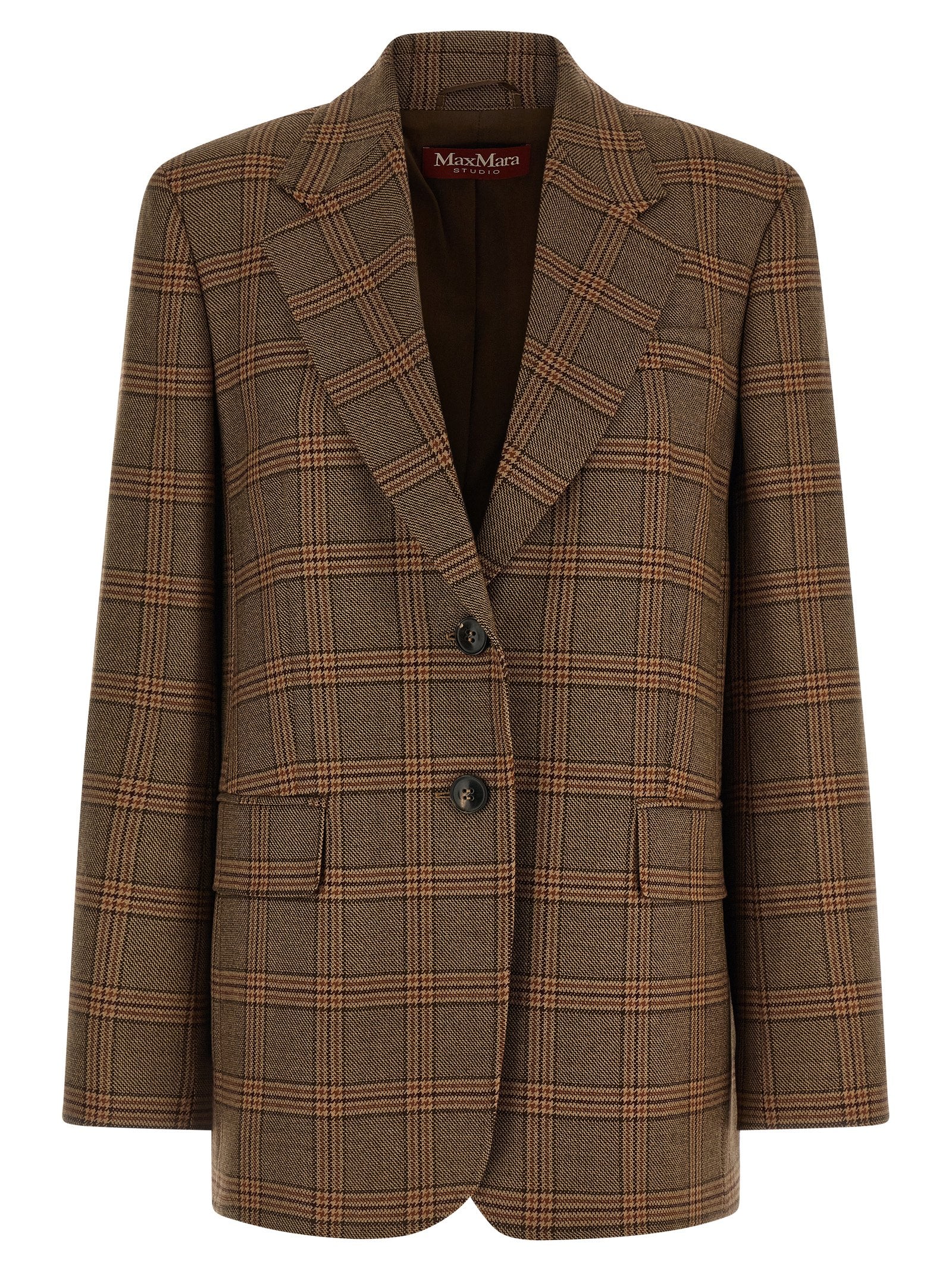 Max Mara Brown Wool Blazer Max Mara